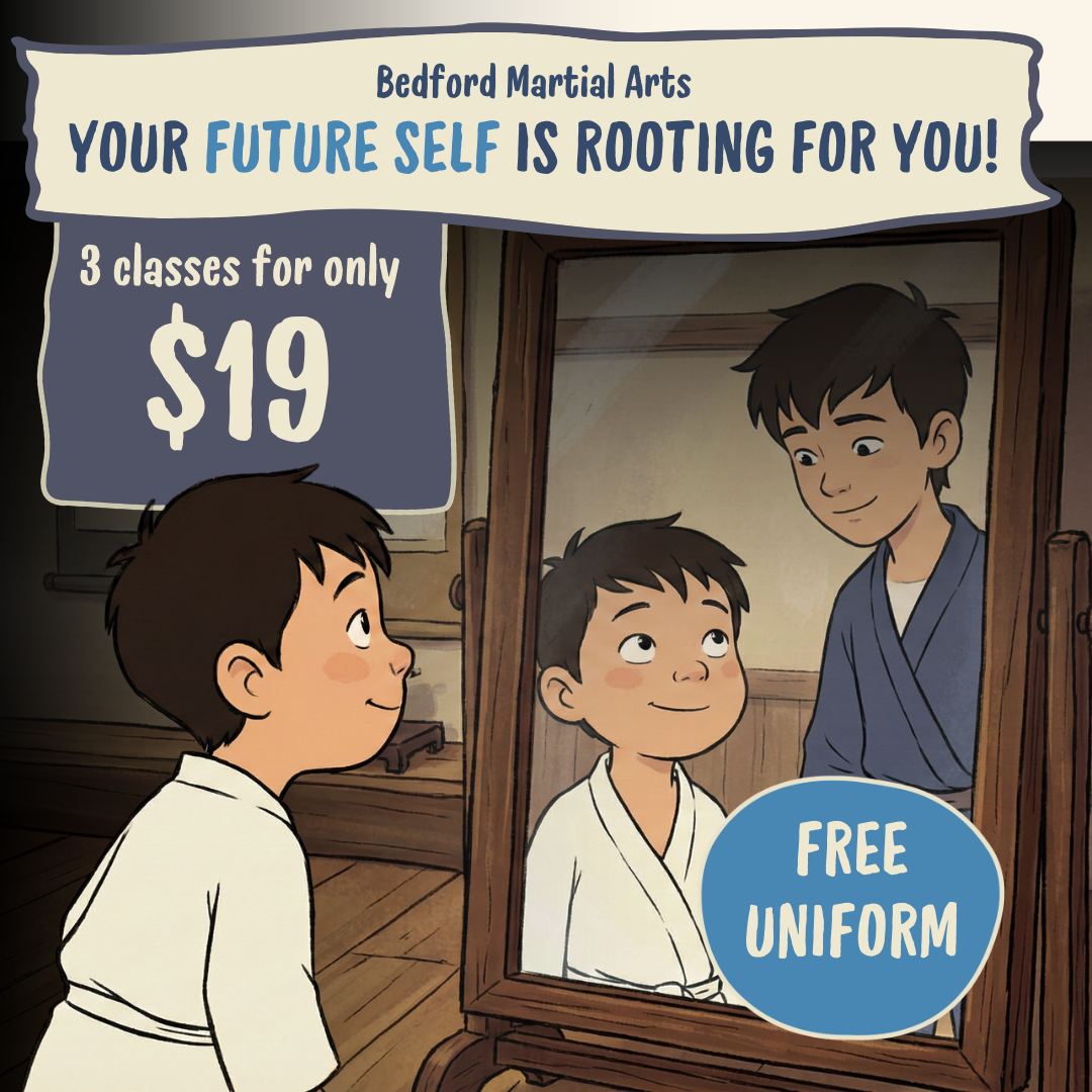 Bedford Martial Arts Academy Facebook ad from Mar 7, 2026