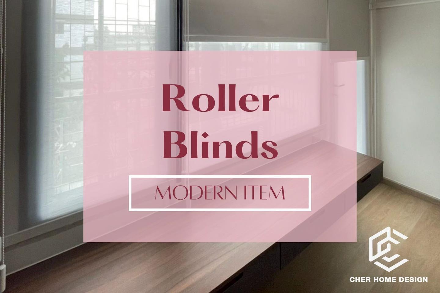 Cherhome Design Facebook ad: สวัสดีค่ะทุกคน โพสต์นี้จะว่าด้วยเรื่องของ ม่านม้วน (Roller…