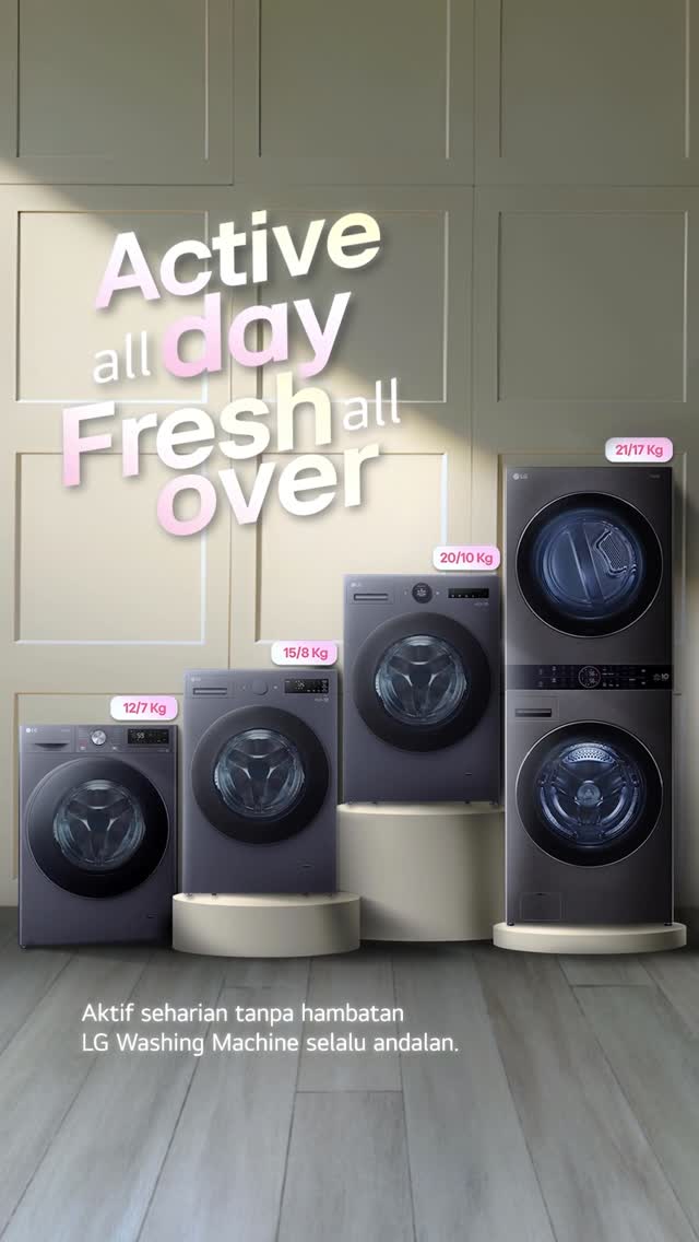 LG Global Facebook ad: Tetap aktif seharian tanpa hambatan dengan pakaian yang…