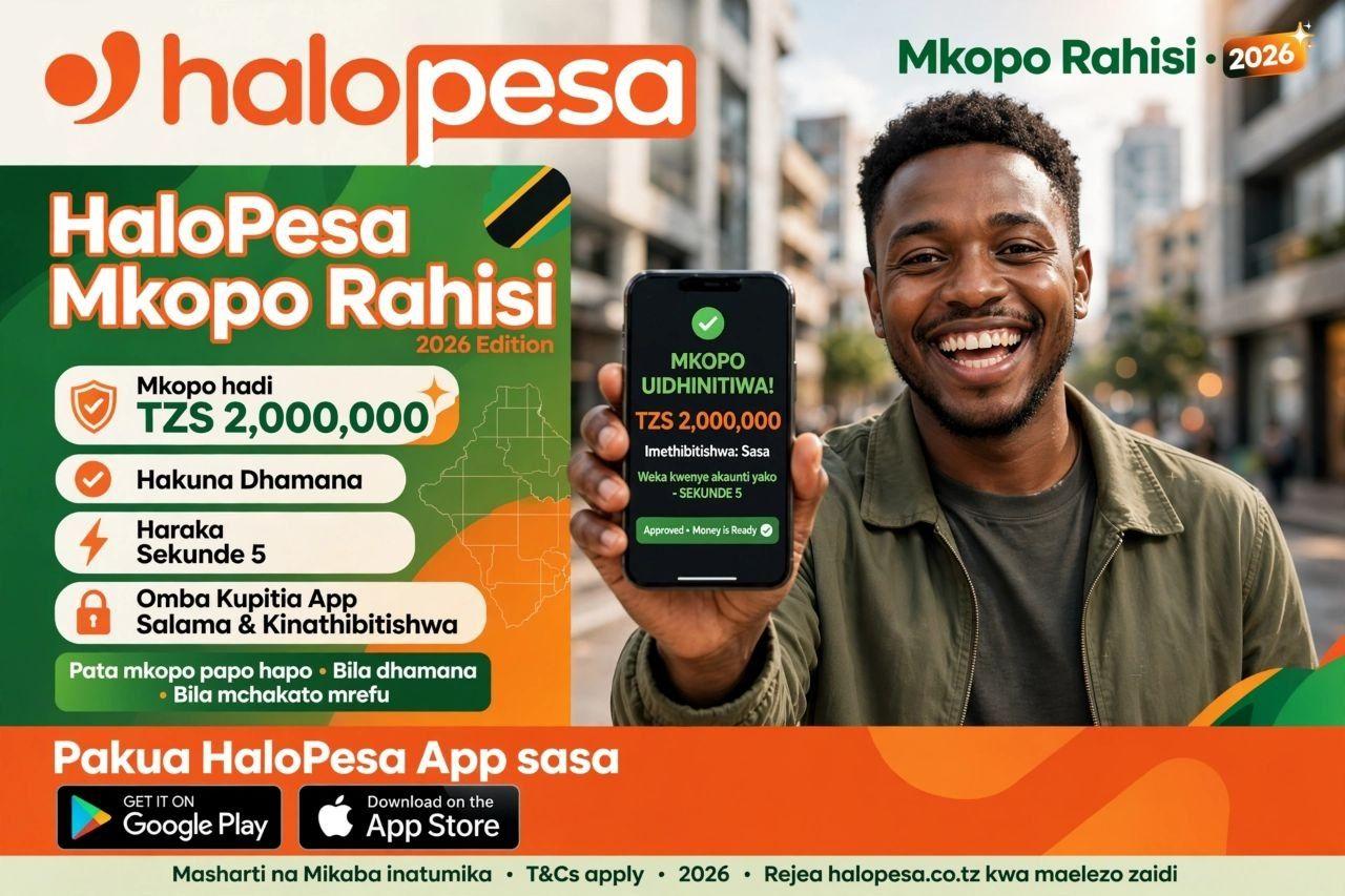 Halopesa Mkopo wa Elimu, Mkopo wa Biashara,Mkopo wa Nyumba,Mkopo wa Kilimo. Facebook ad: Business service