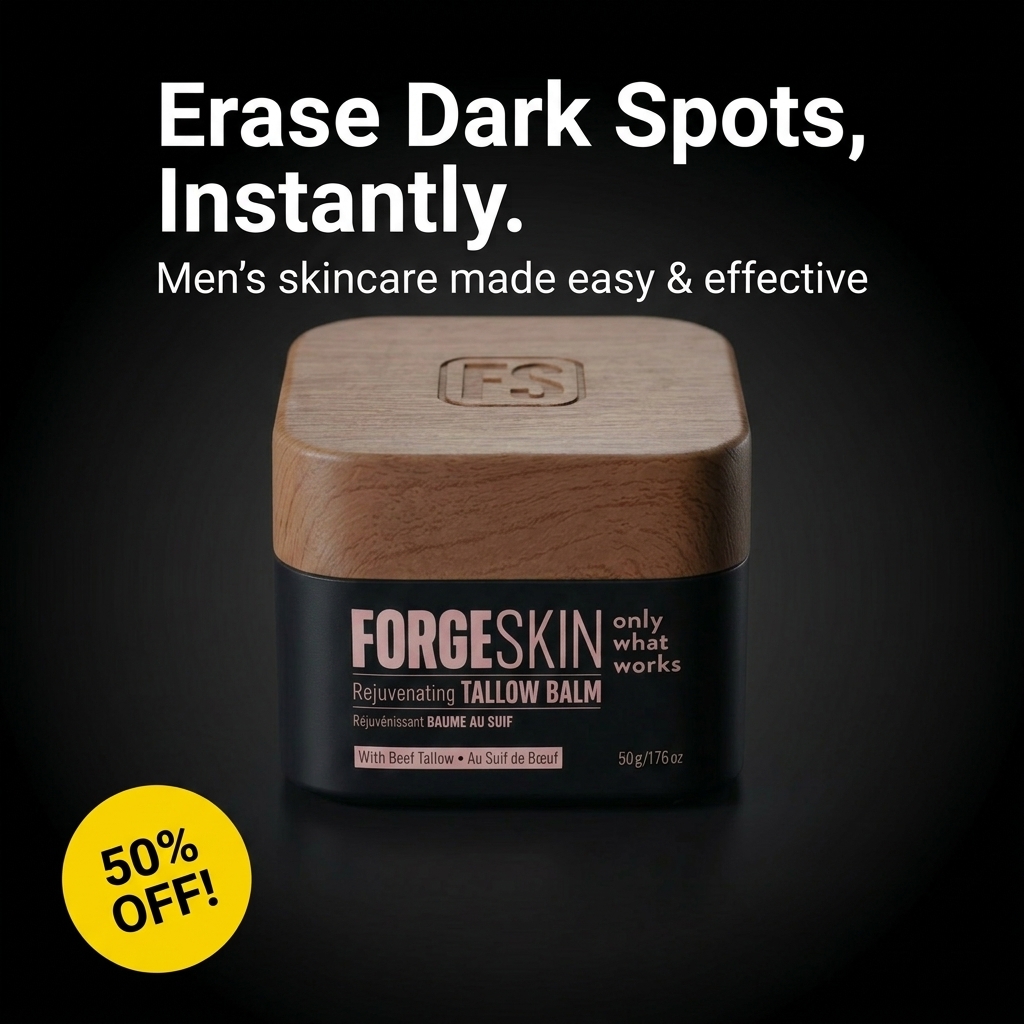 Real Men Real Stories Facebook ad: Attractive Skin in 3 Weeks