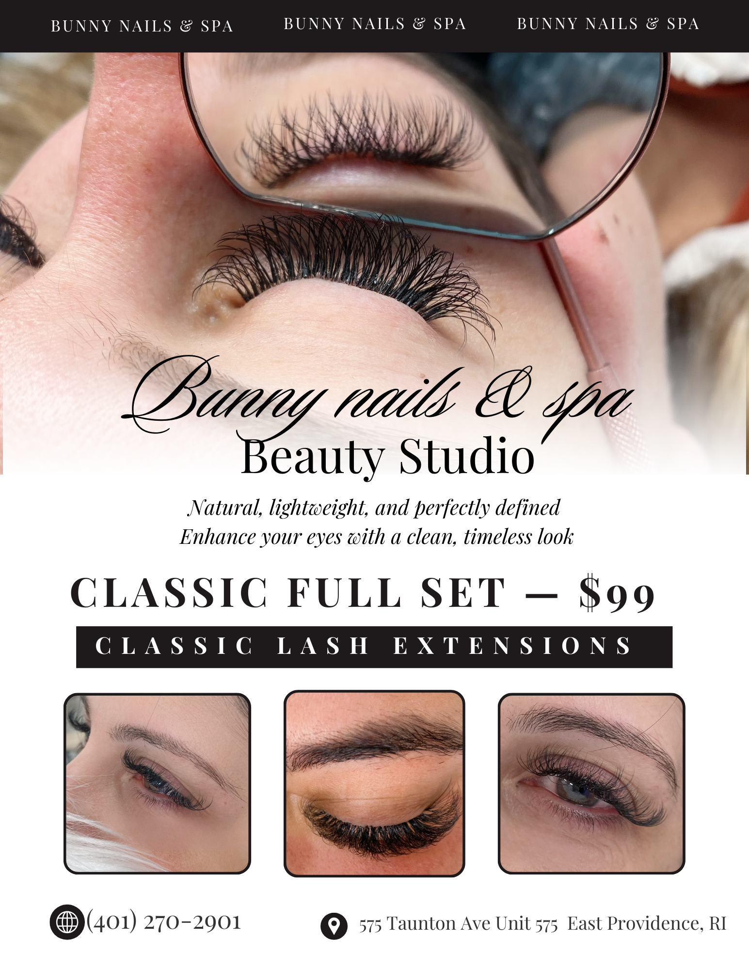 Bunny nails and spa Facebook ad