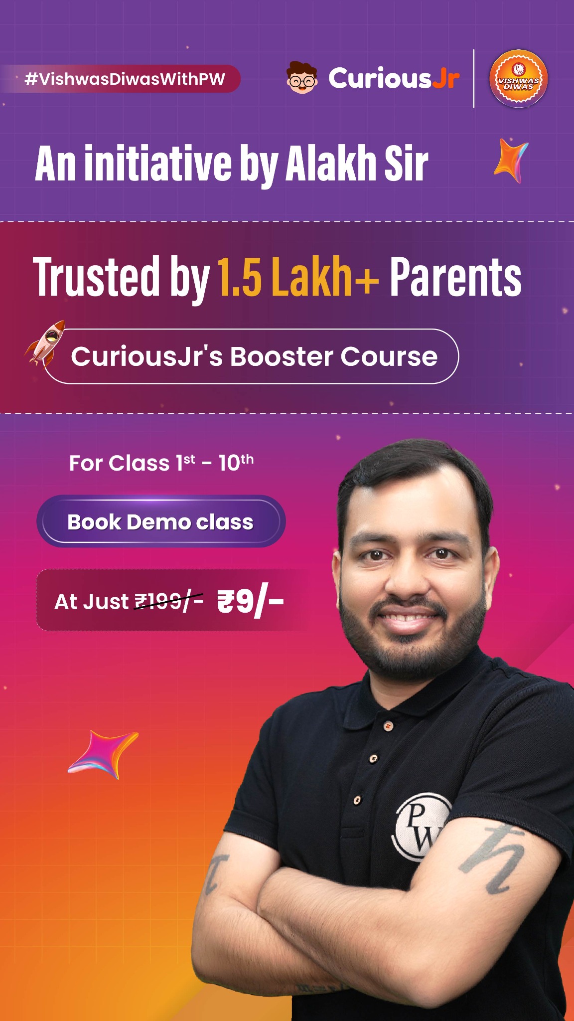 Curious Jr. by PhysicsWallah Facebook ad