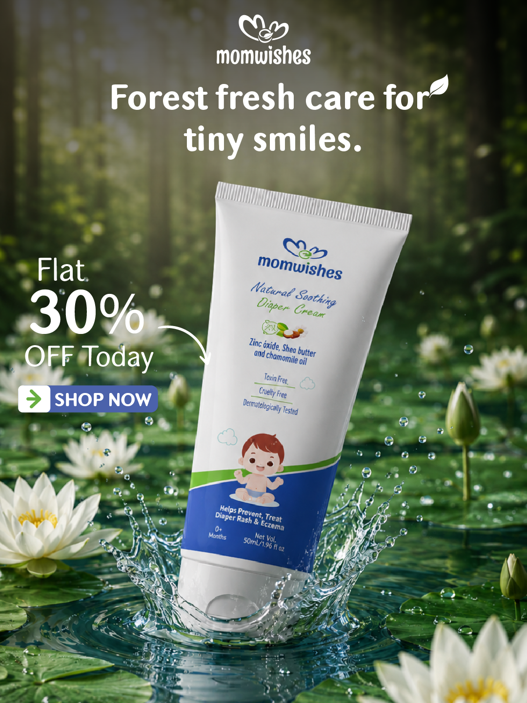 MomWishes Facebook ad: Get 30% OFF combo