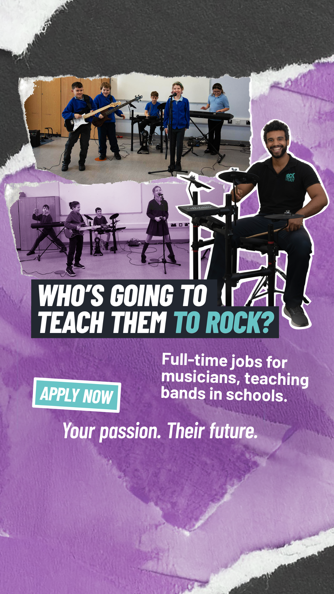 Rocksteady Music School Facebook ad from Jul 7, 2026