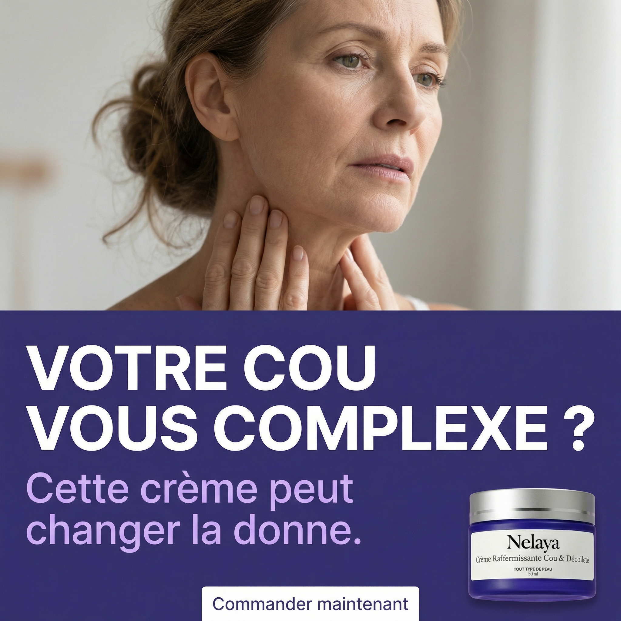 Nelaya Facebook ad: Retrouvez la fierté de porter vos décolletés préférés