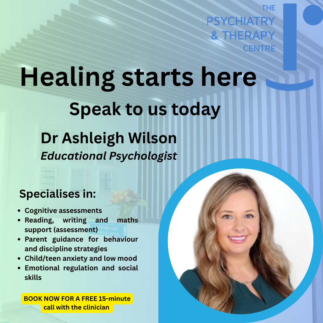 The Psychiatry & Therapy Centre Facebook ad: Take the first step towards better mental well-being…