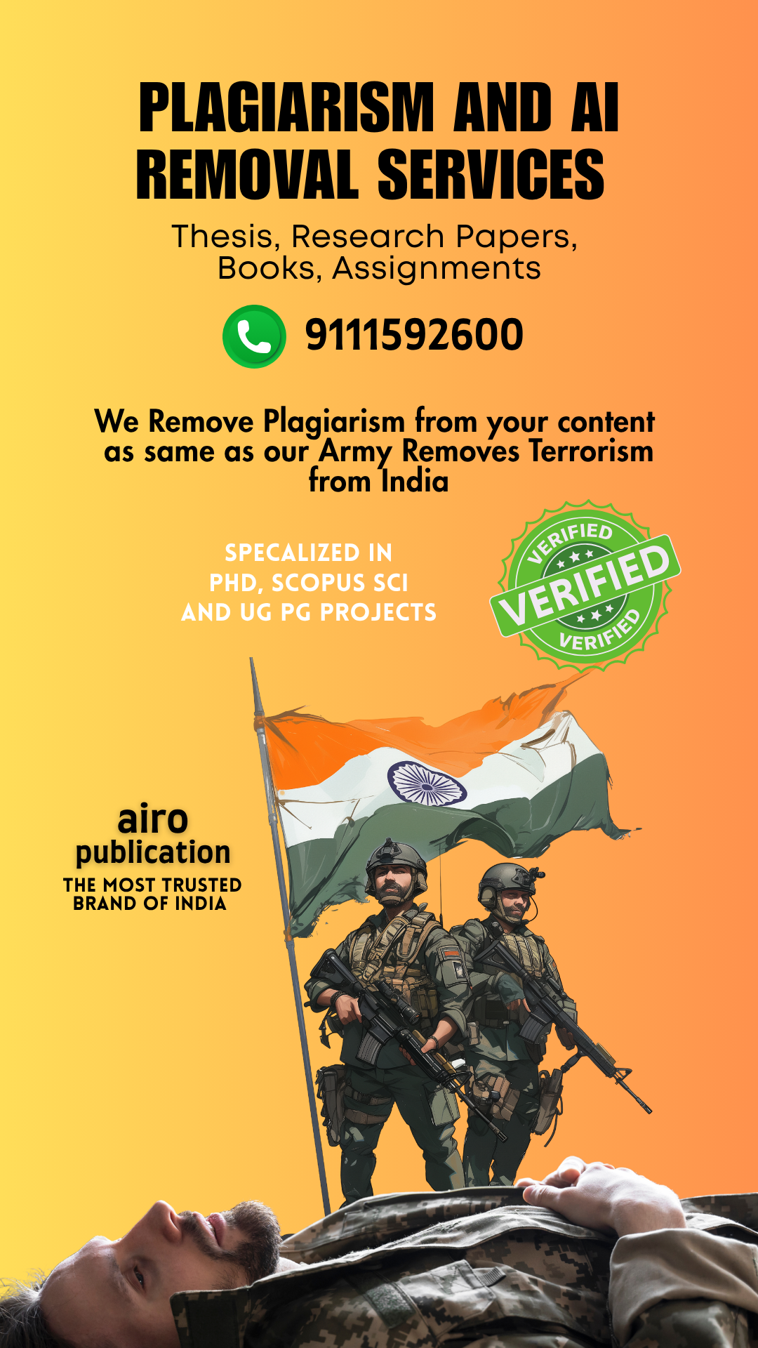 Airo Research Journals Facebook ad from Oct 24, 2025