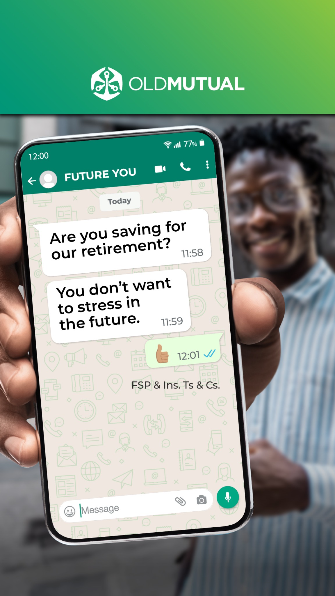 Old Mutual South Africa Facebook ad