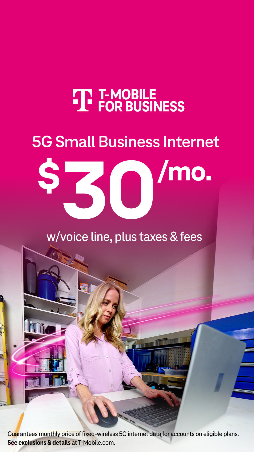 T-Mobile for Business Facebook ad