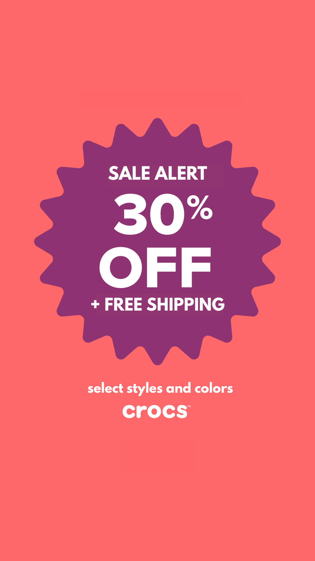Crocs Facebook ad