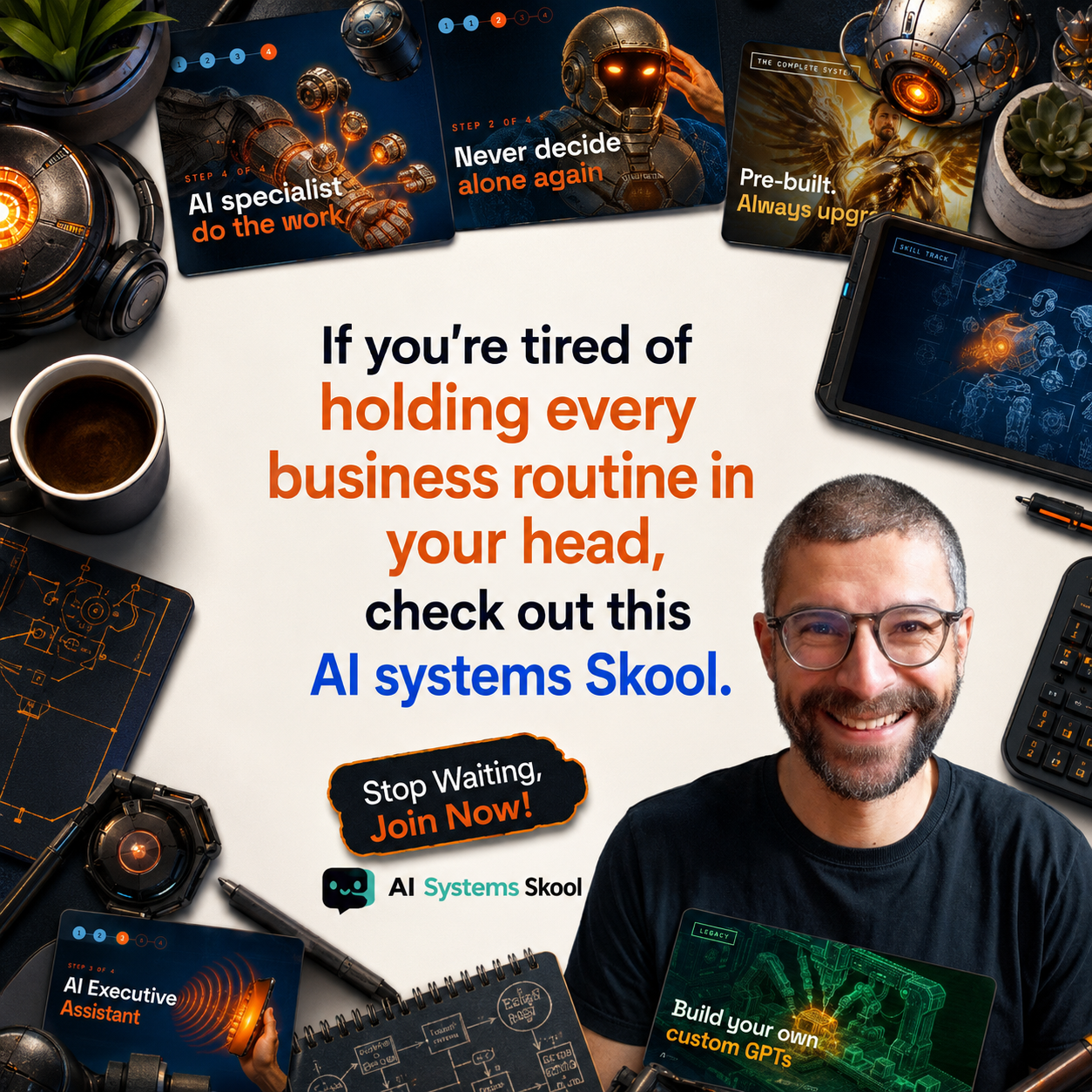 Skool Facebook ad