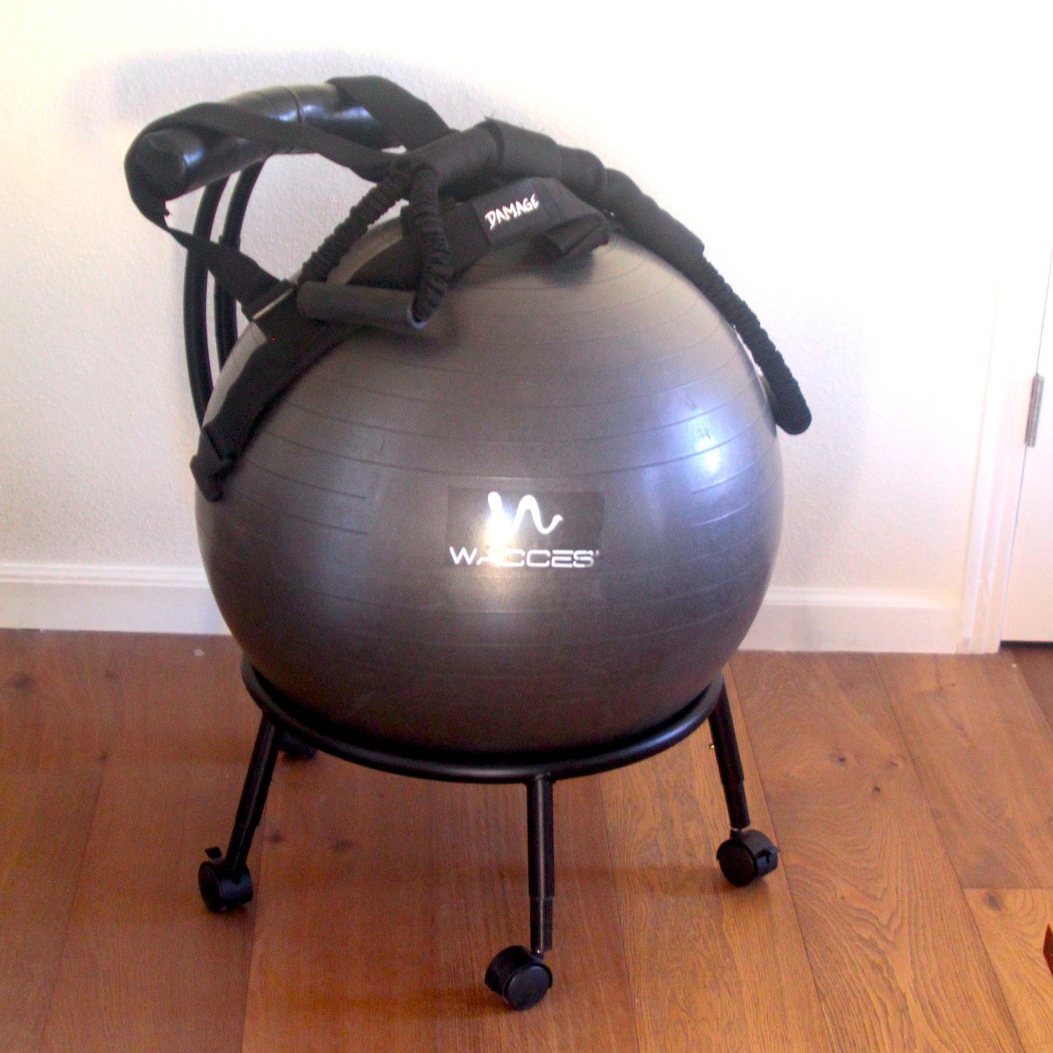 Deborah A Higgs Facebook ad: Yoga Ball, adjustable Chair and Resistance adjust Vest