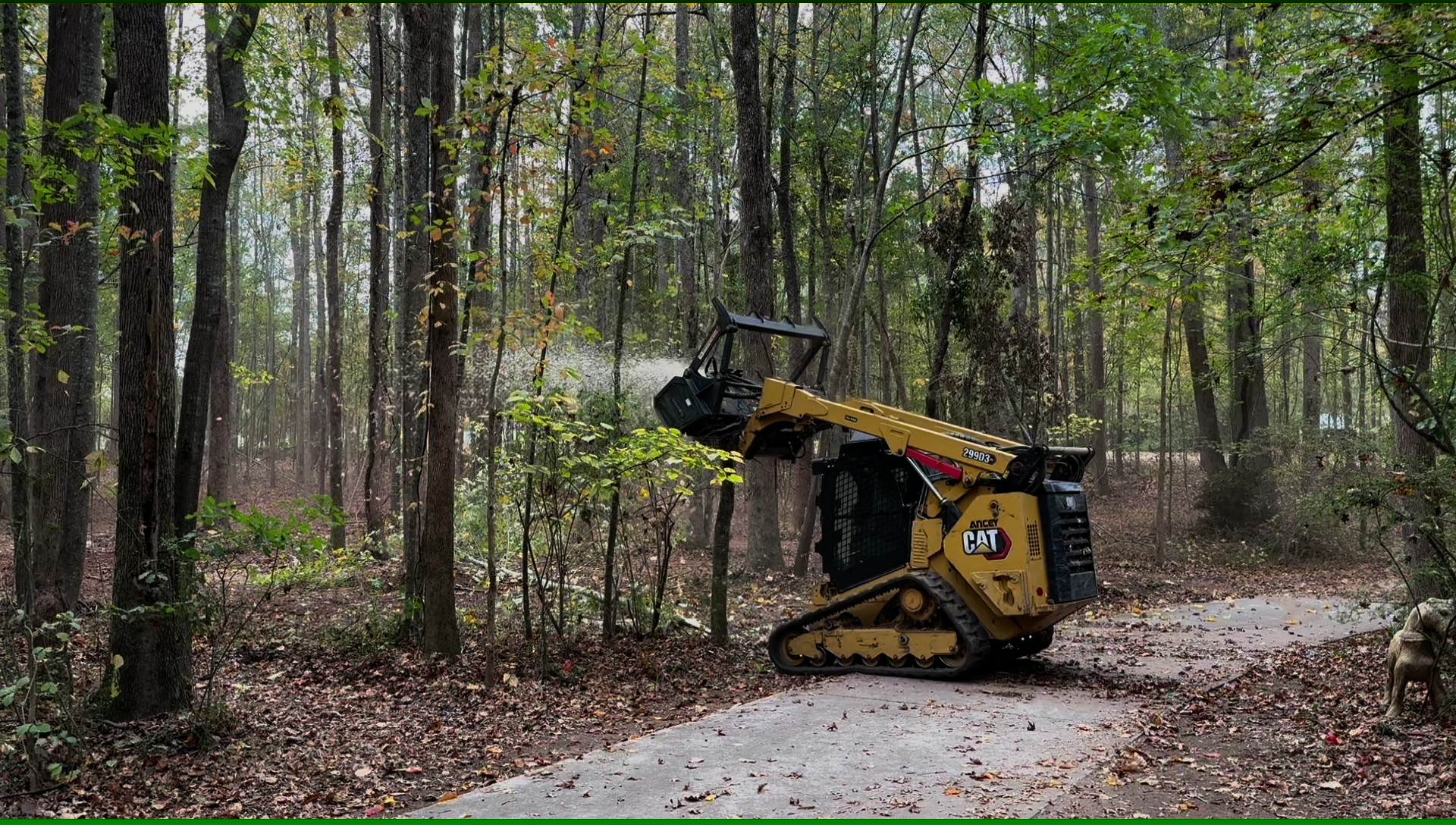 TM Land Clearing Facebook ad: ****SPECIAL $300 off forestry mulching daily rate!