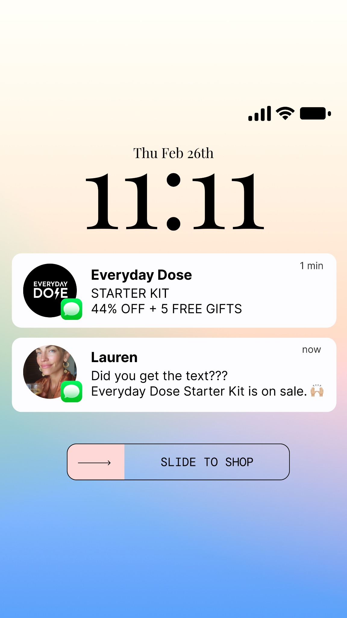 Everyday Dose Facebook ad