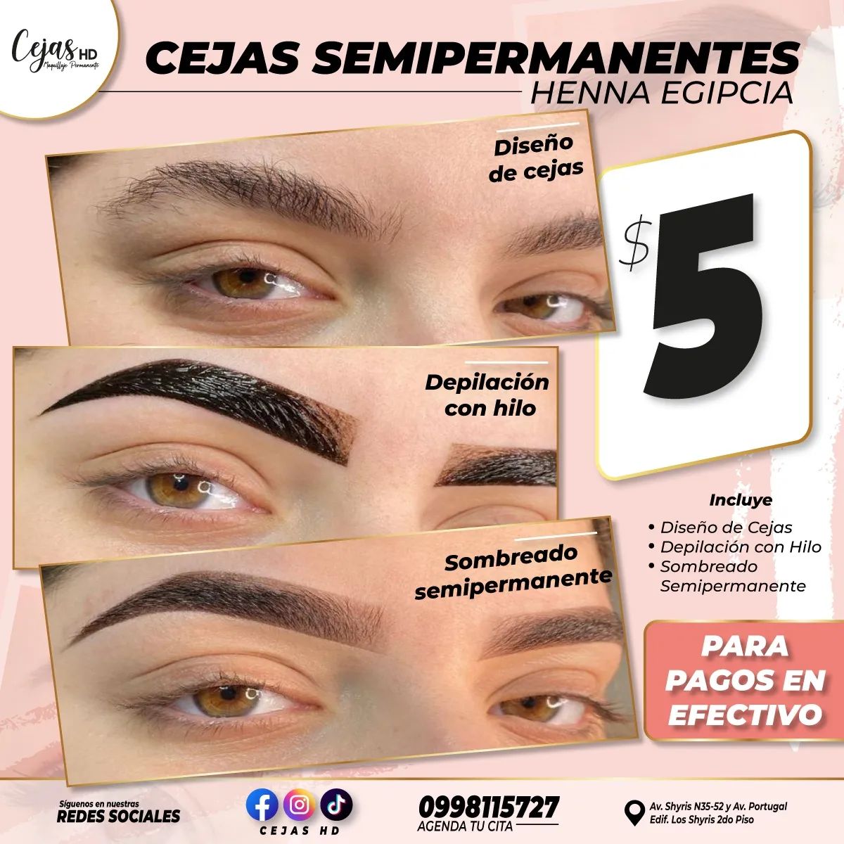 Cejas HD Maquillaje Permanente Facebook ad: πππππ πππππππππππππππ $π