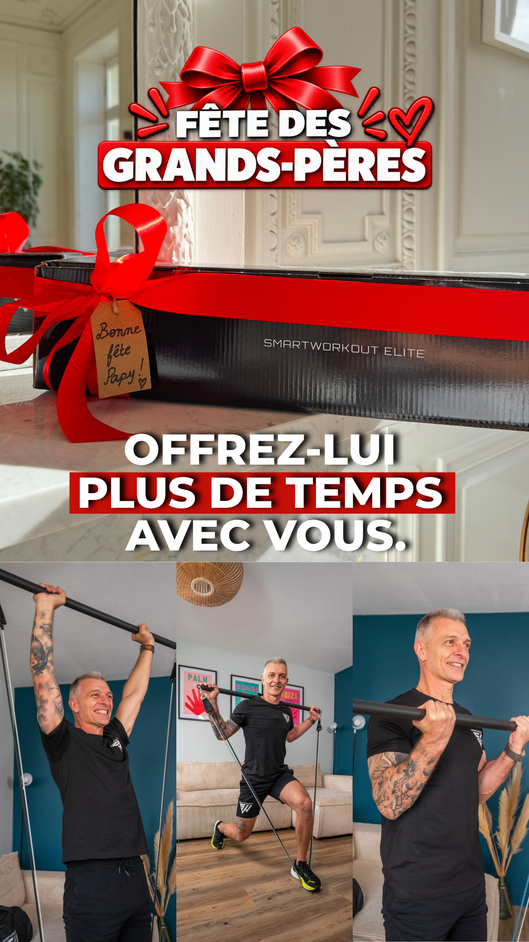 SmartWorkout Facebook ad: Offrez-lui plus qu’un cadeau