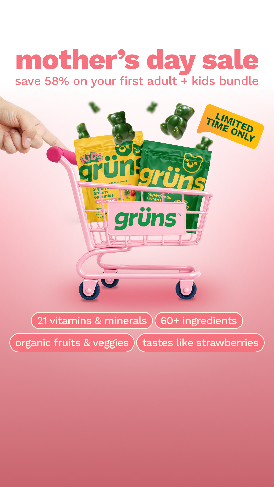 Grüns Kids Facebook ad