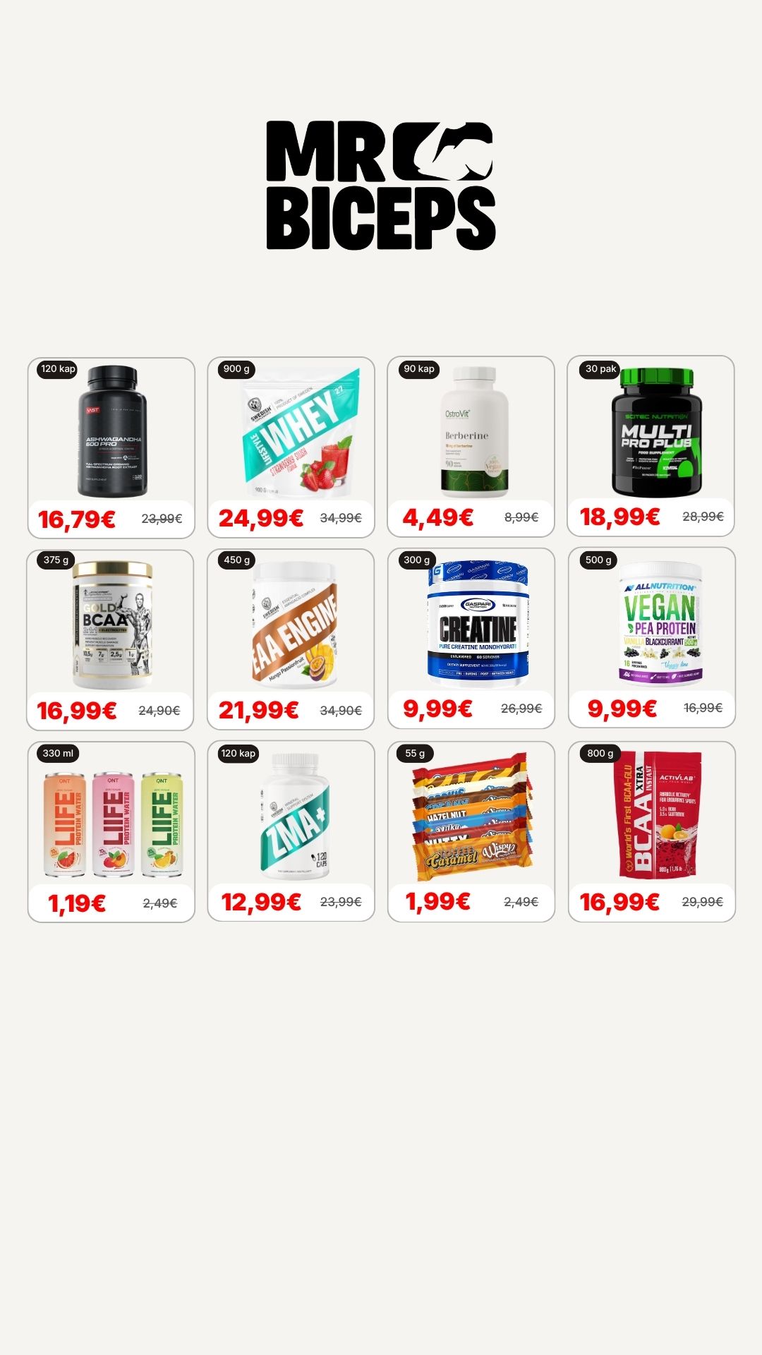 MrBiceps - Maisto Papildai Facebook ad