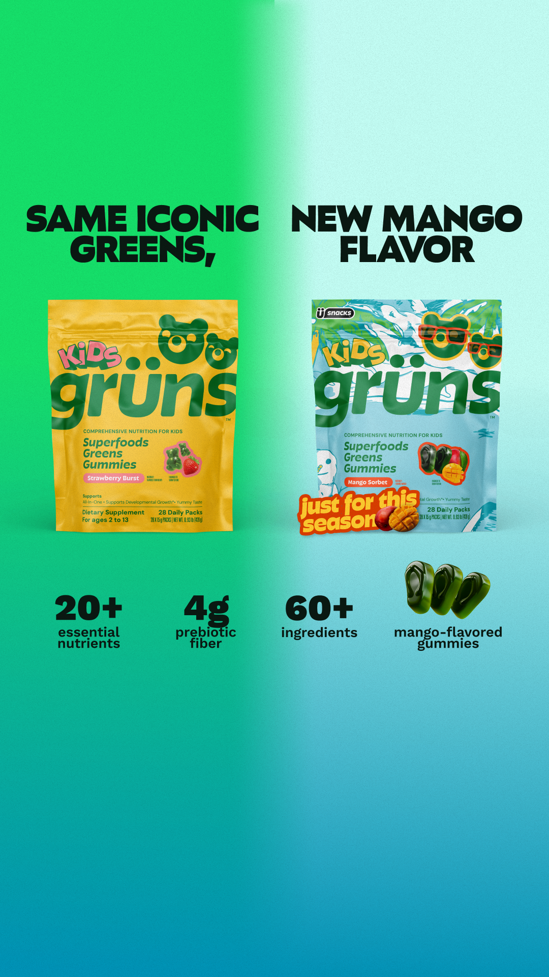 Grüns Kids Facebook ad