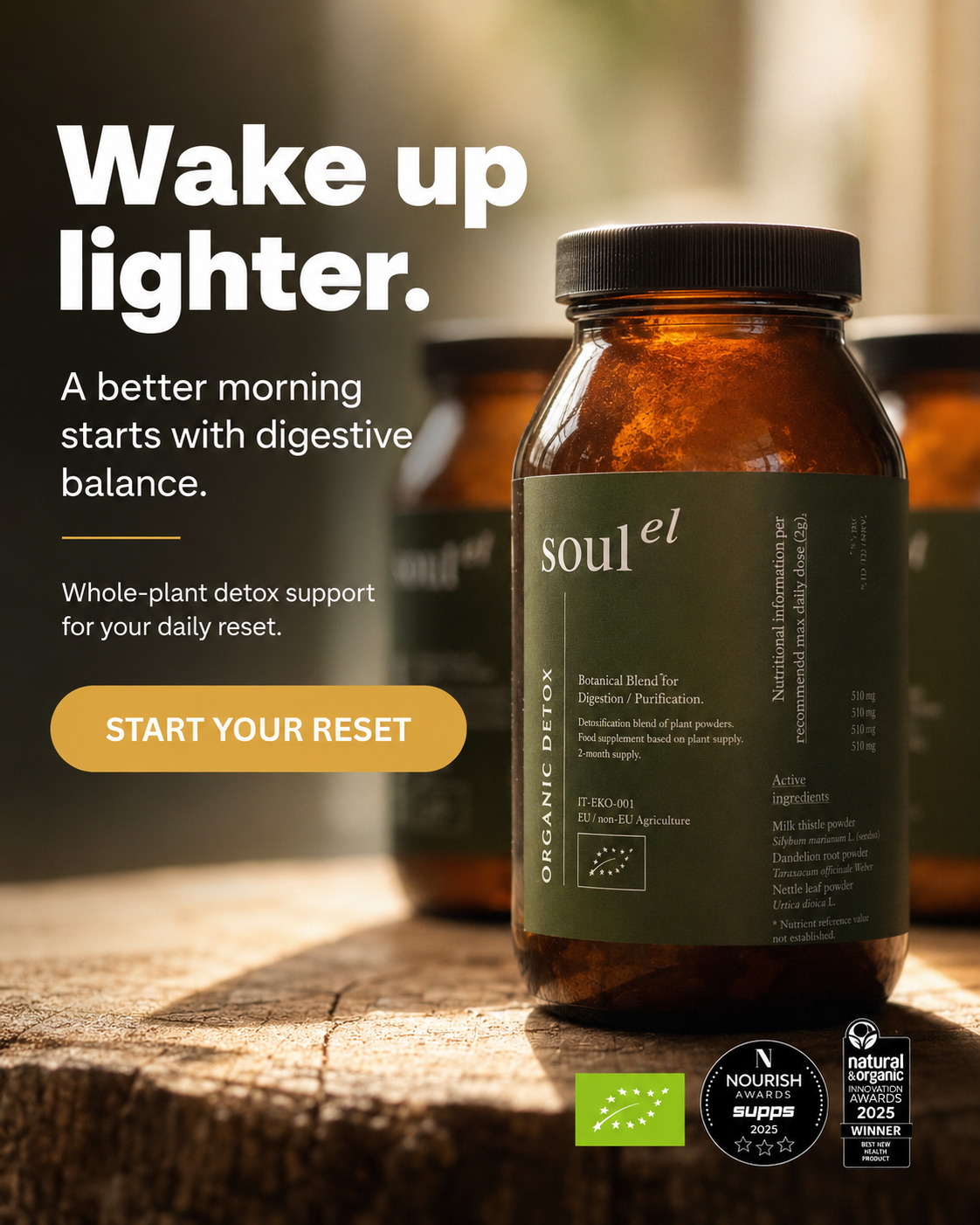 Soulel UK Facebook ad: Your morning ritual