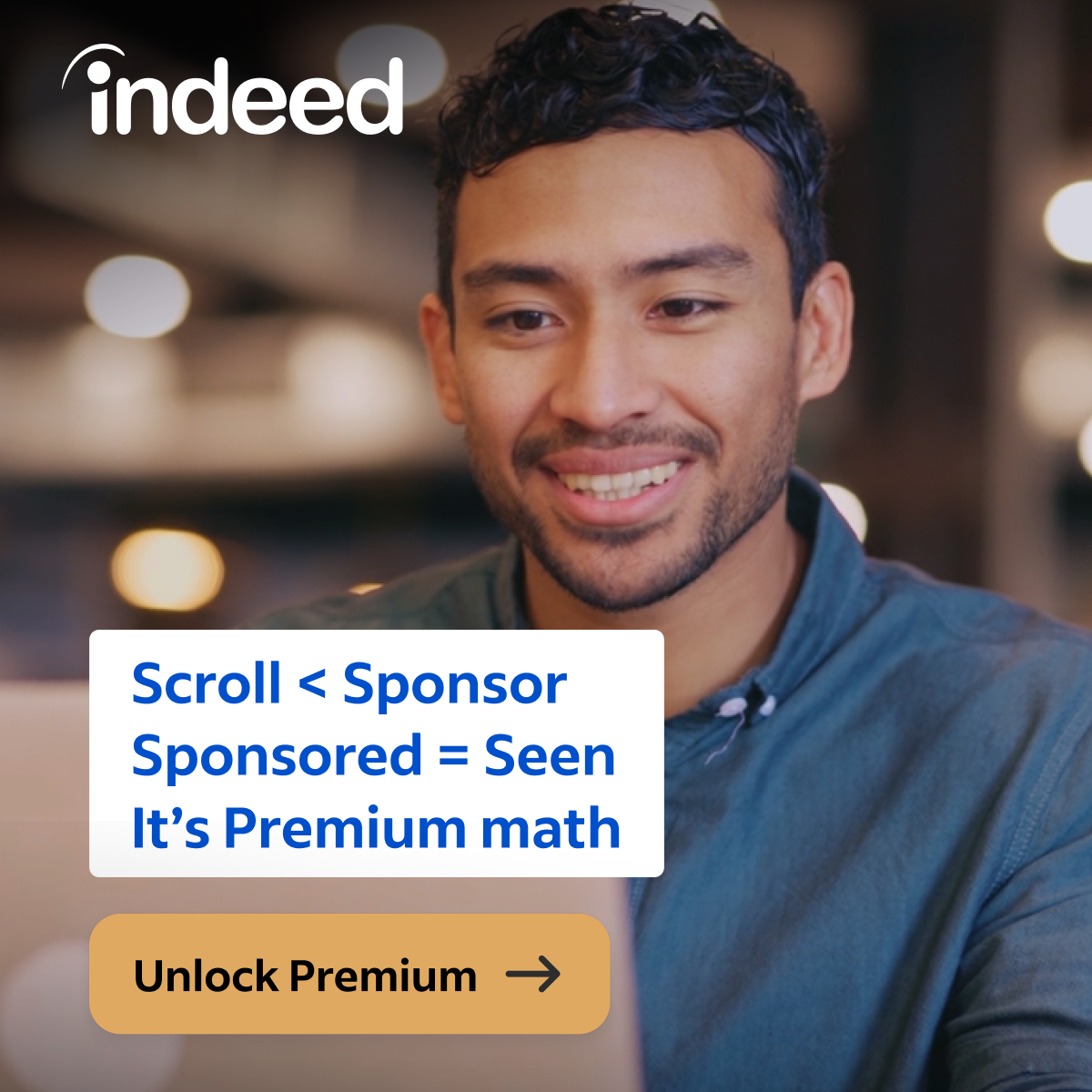 Indeed Facebook ad