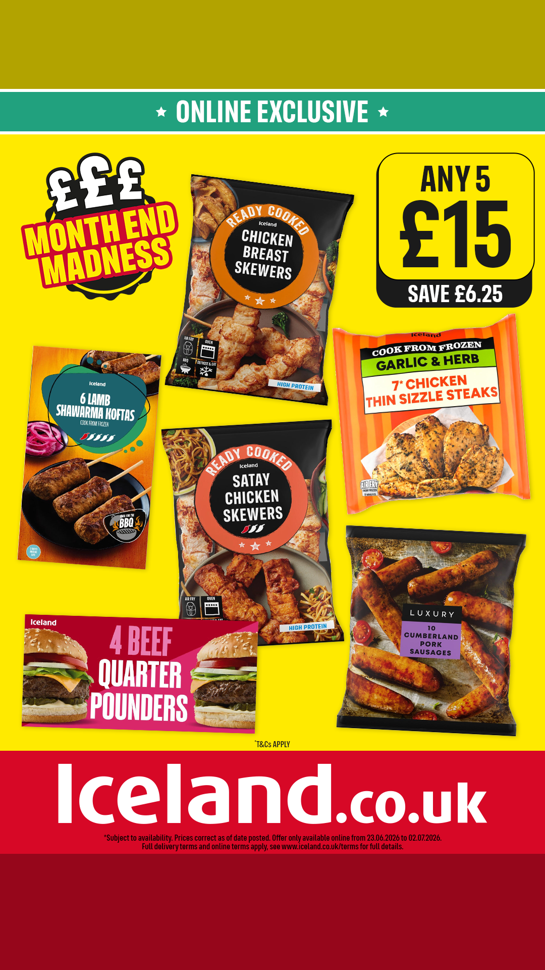 Iceland Foods Facebook ad