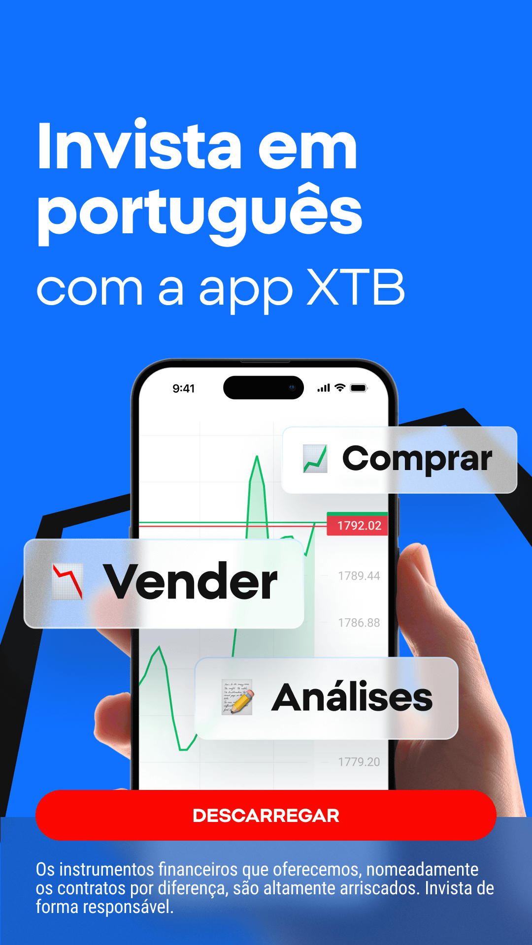 XTB Online Trading Facebook ad