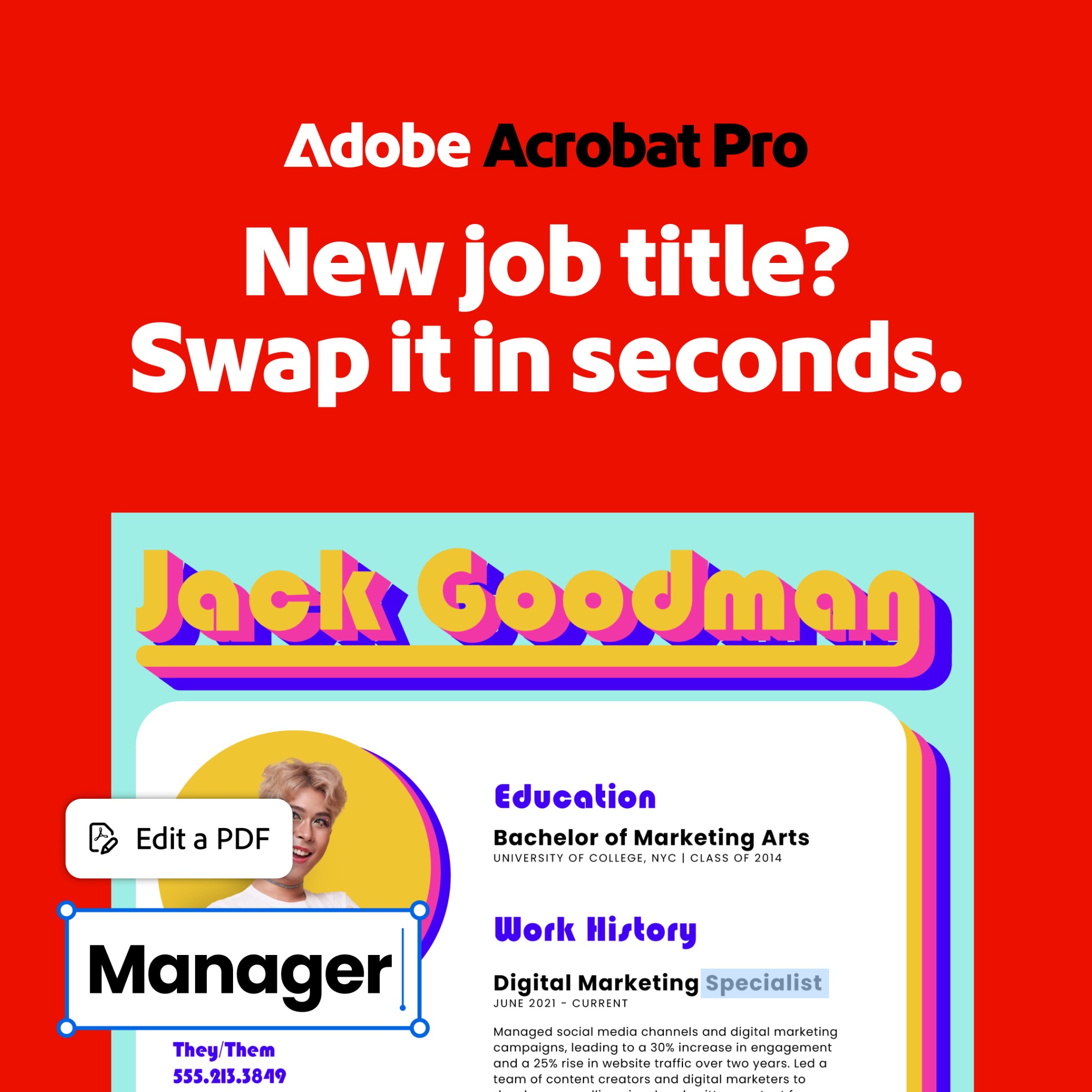 Adobe Acrobat Facebook ad