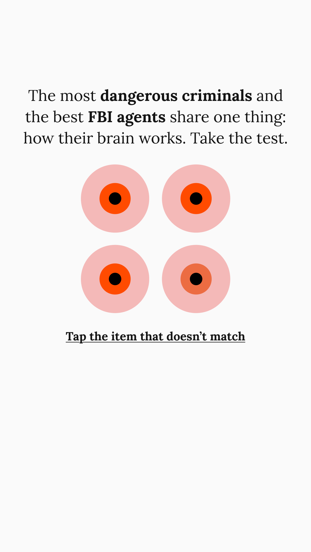 Brain Health Check Facebook ad