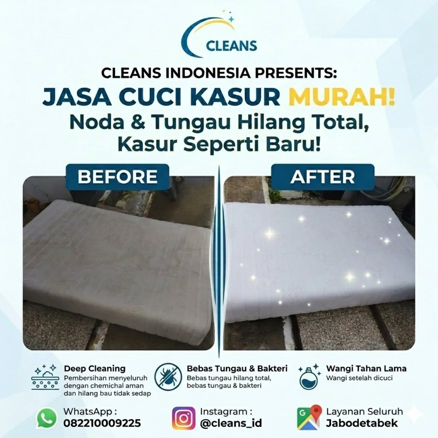 Cleans.Id Facebook ad: SOFA & KASUR KOTOR?