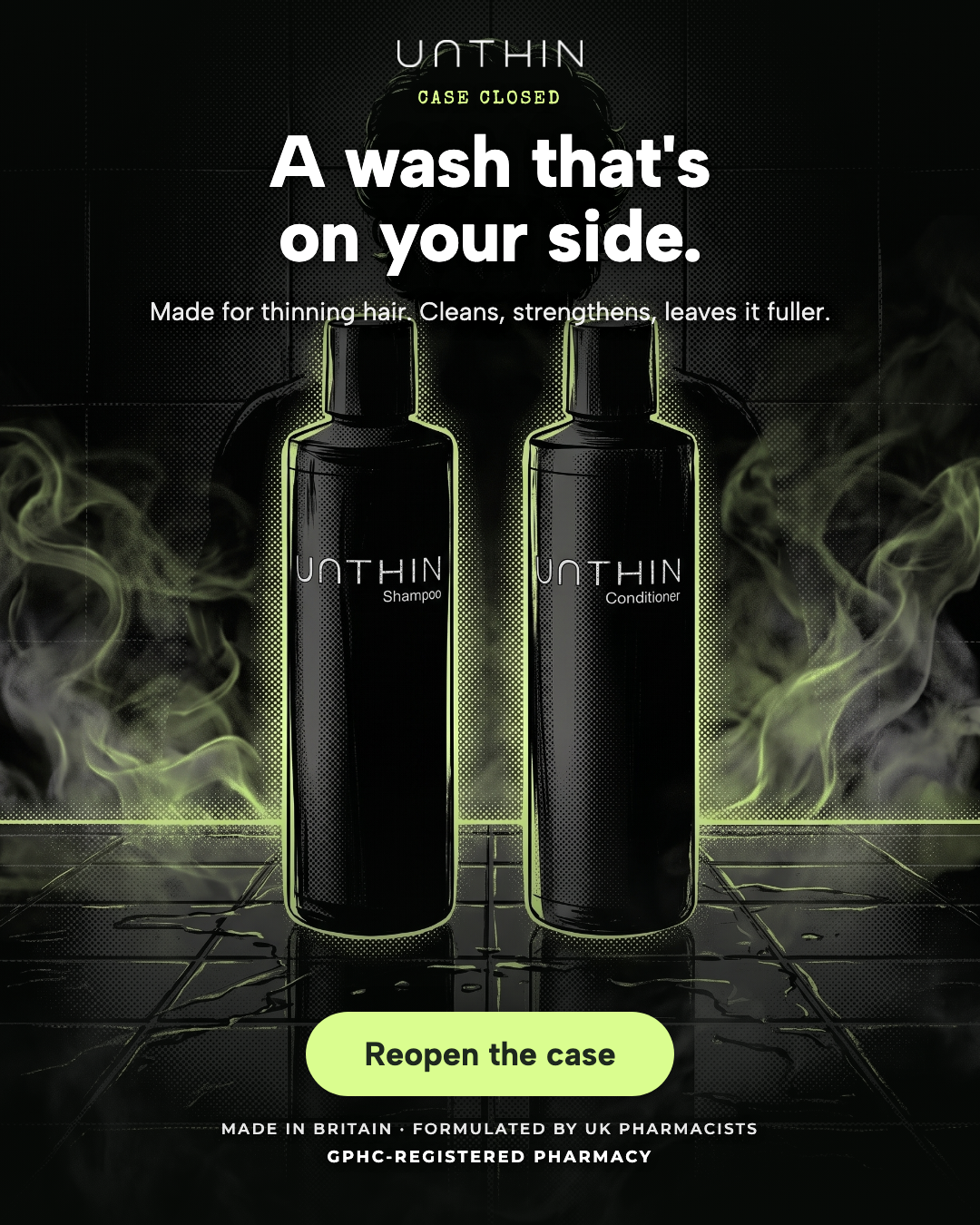 Unthinhair Facebook ad