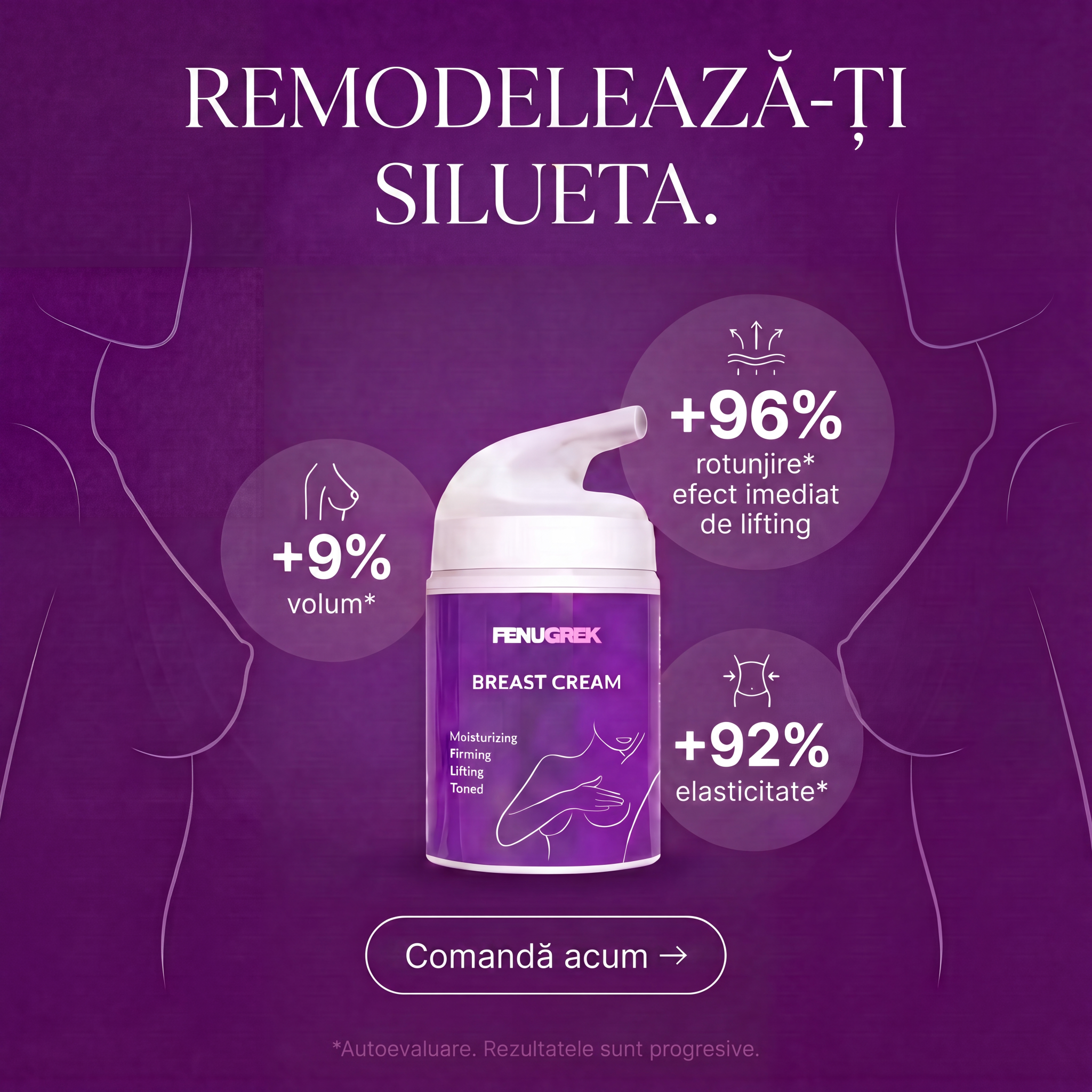 Fenugrek Facebook ad: Redesenează-ți silueta