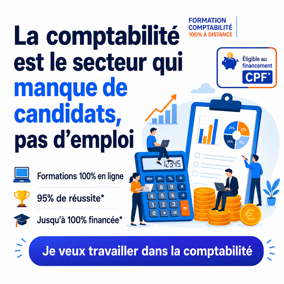 Centre Européen de Formation Facebook ad: Diplôme Comptabilité