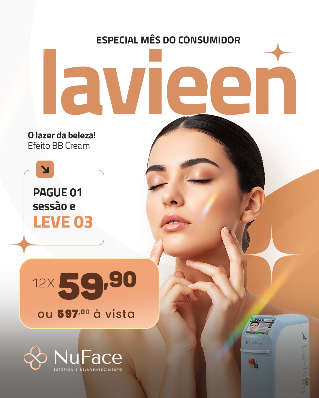 NuFace Uberlândia Facebook ad: Oferta NuFace