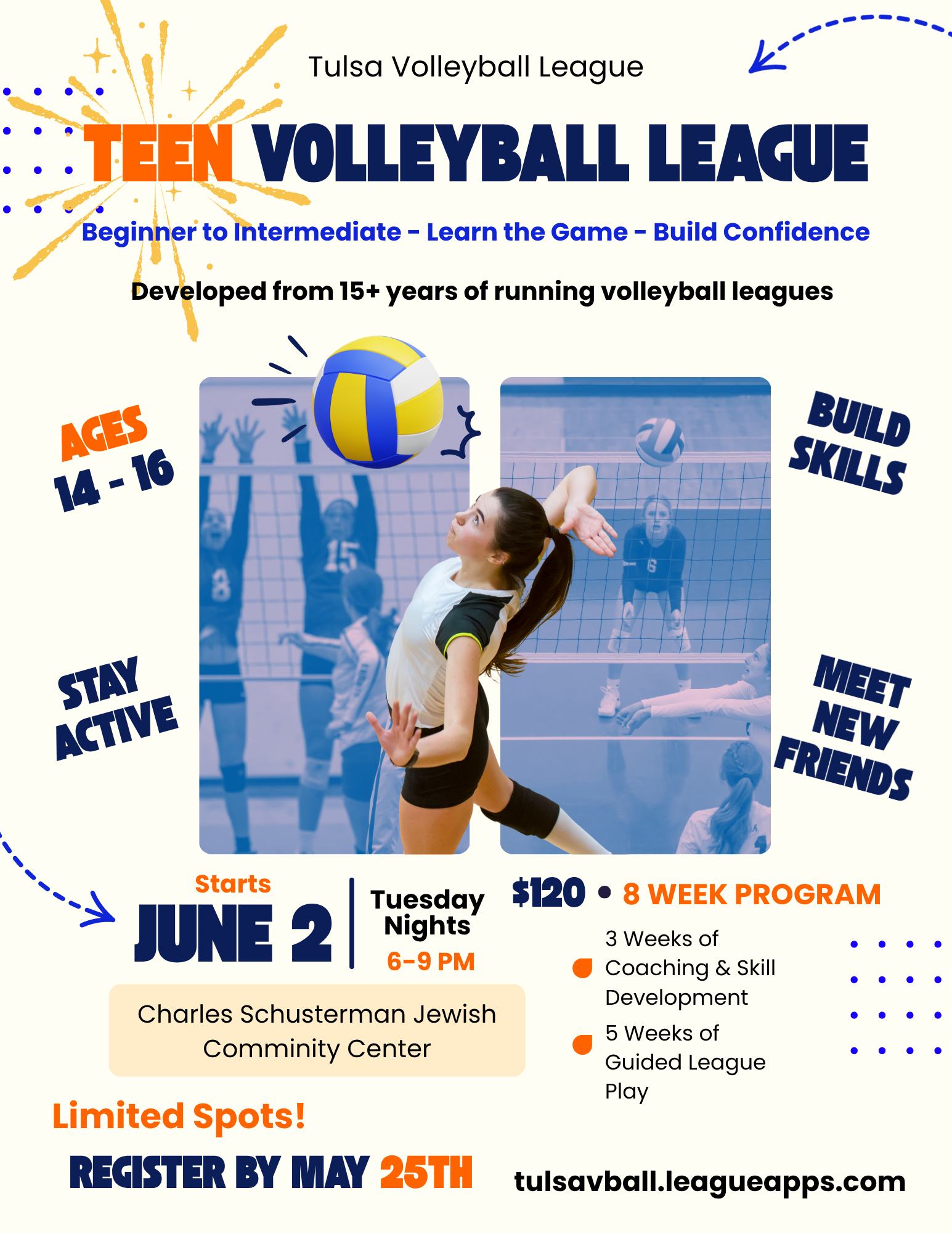 Tulsa Volleyball League (TVL) Facebook ad: Tulsa Volleyball League: Leagues