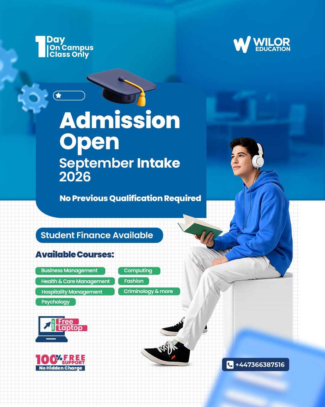 Wilor Education Facebook ad: Fully-Financed Degree