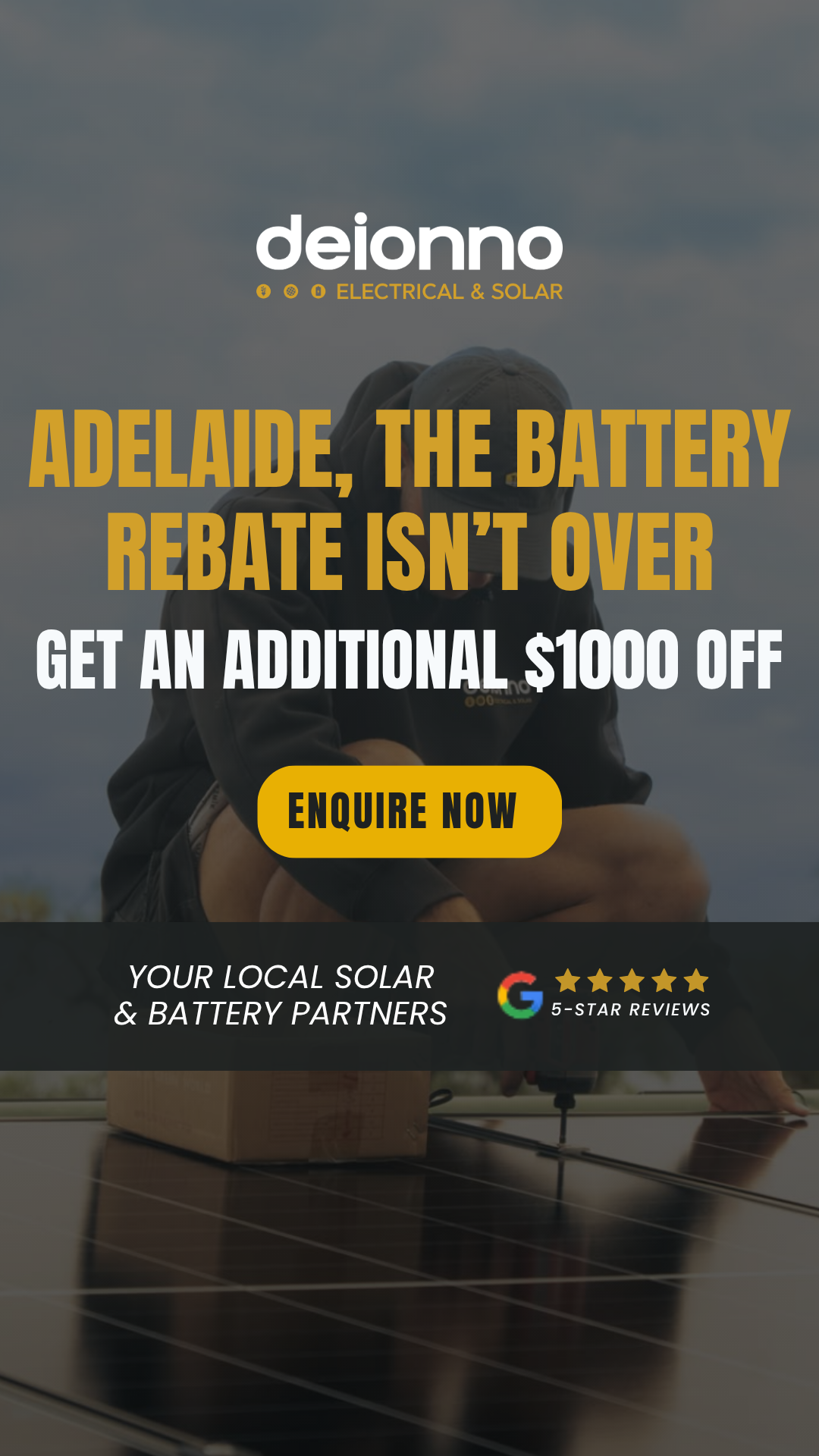 Deionno Electrical & Solar Facebook ad