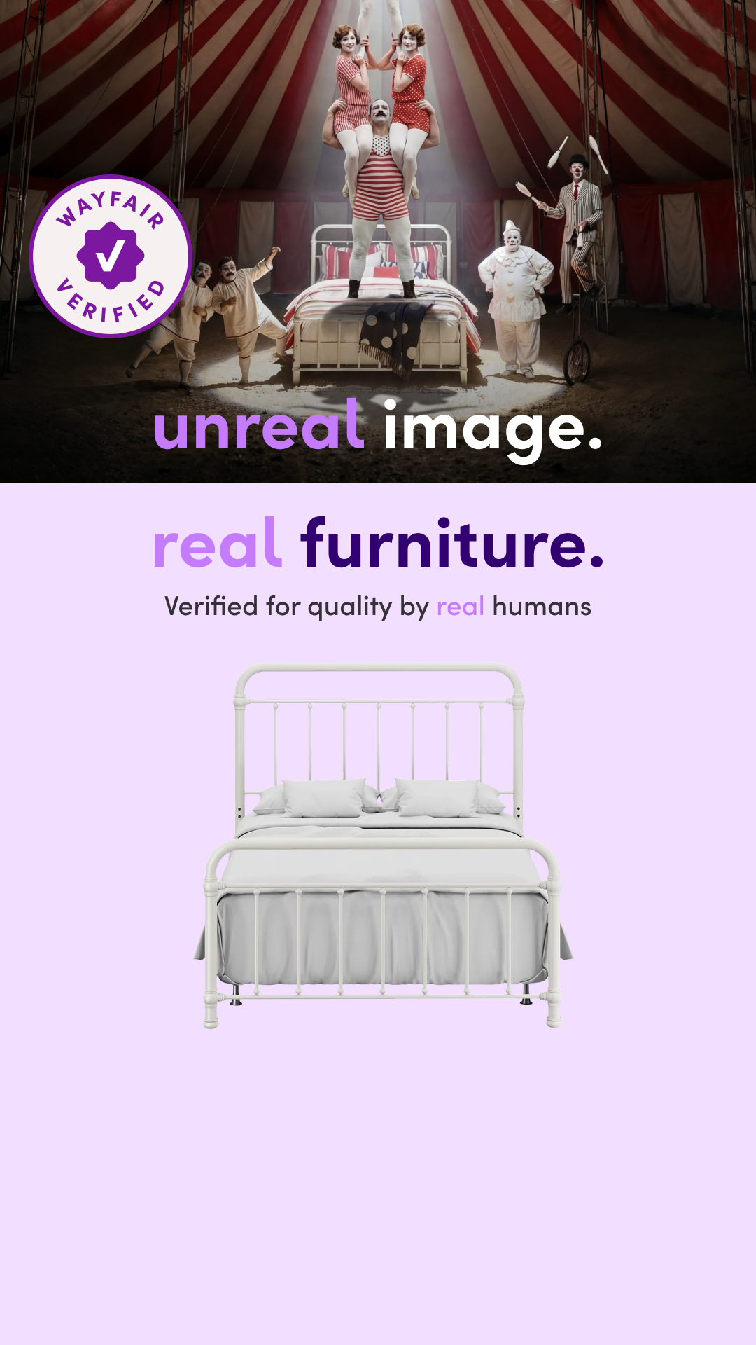 Wayfair Facebook ad