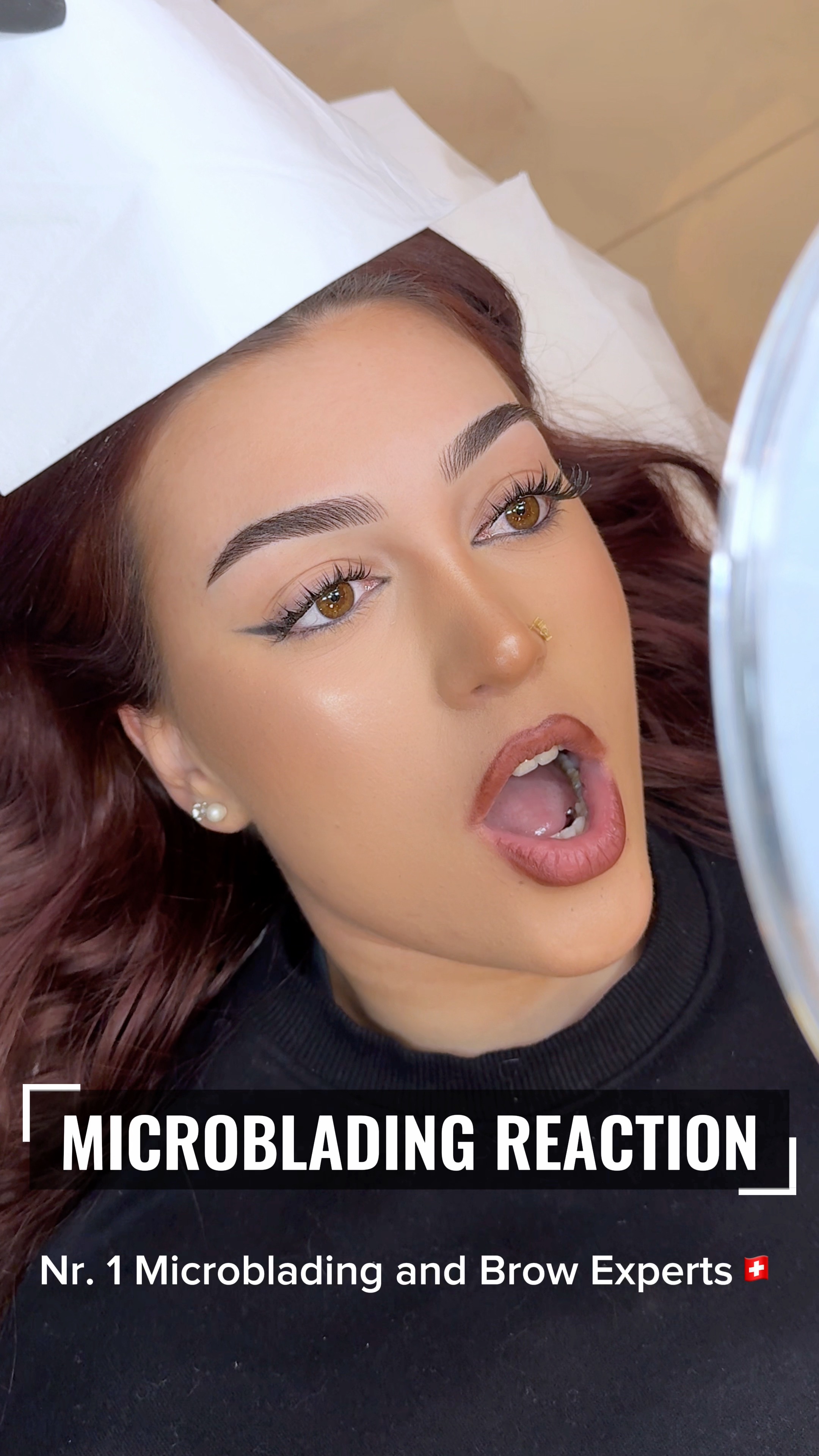 Fleek Ink Facebook ad: Her reaction says it all
