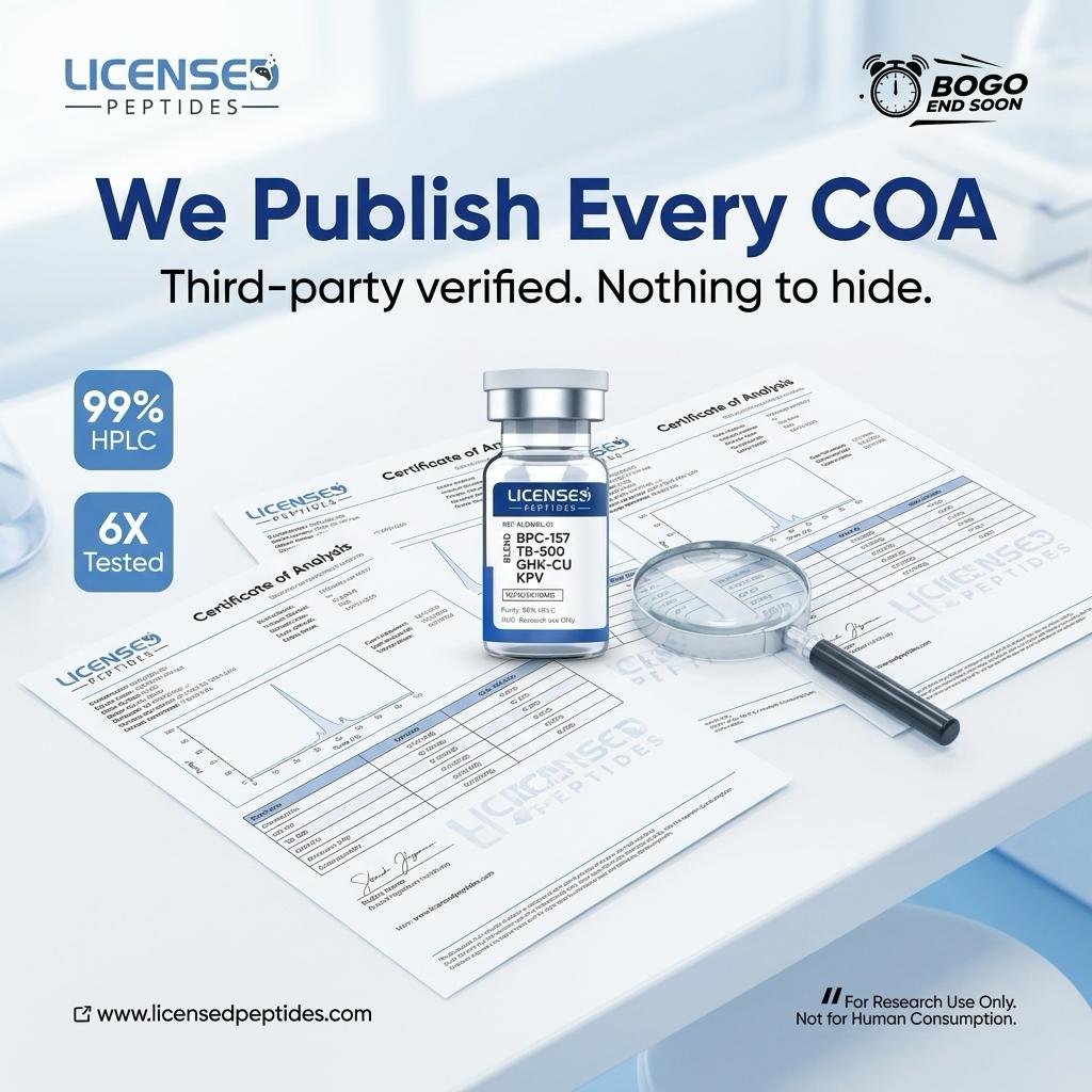 Licensed Peptides Facebook ad