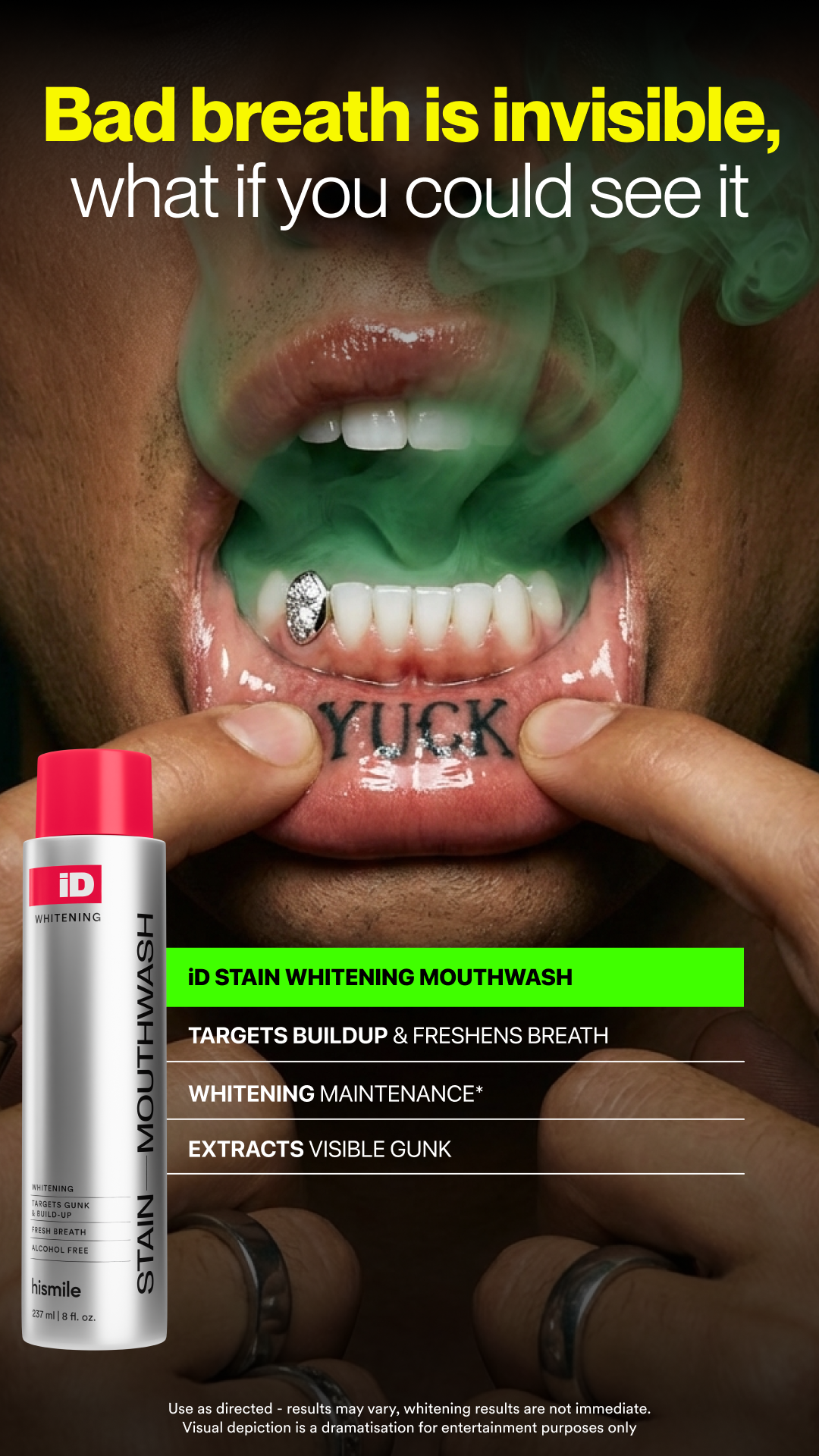Hismile Facebook ad