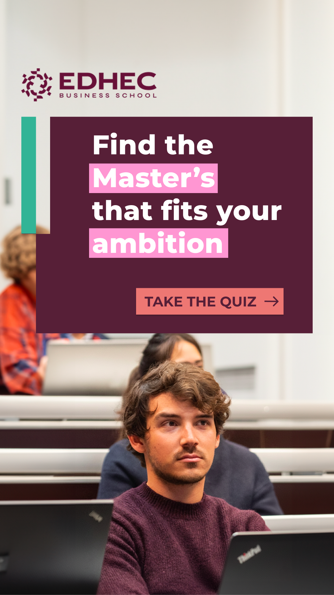 EDHEC Business School Facebook ad