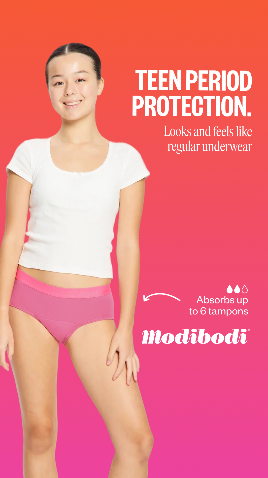 Modibodi Teen Facebook ad