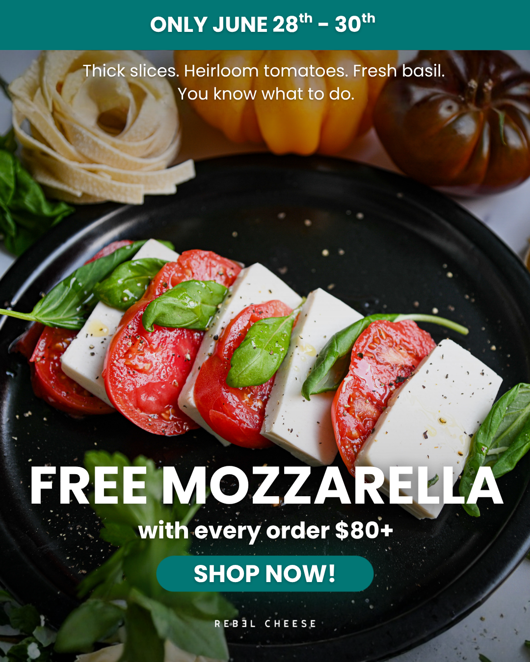 Rebel Cheese Facebook ad