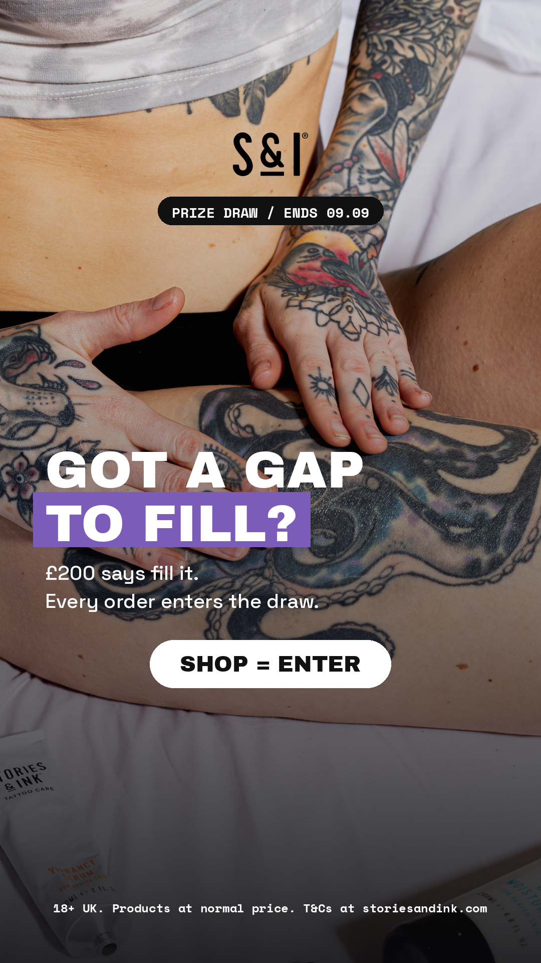 Stories & Ink Facebook ad