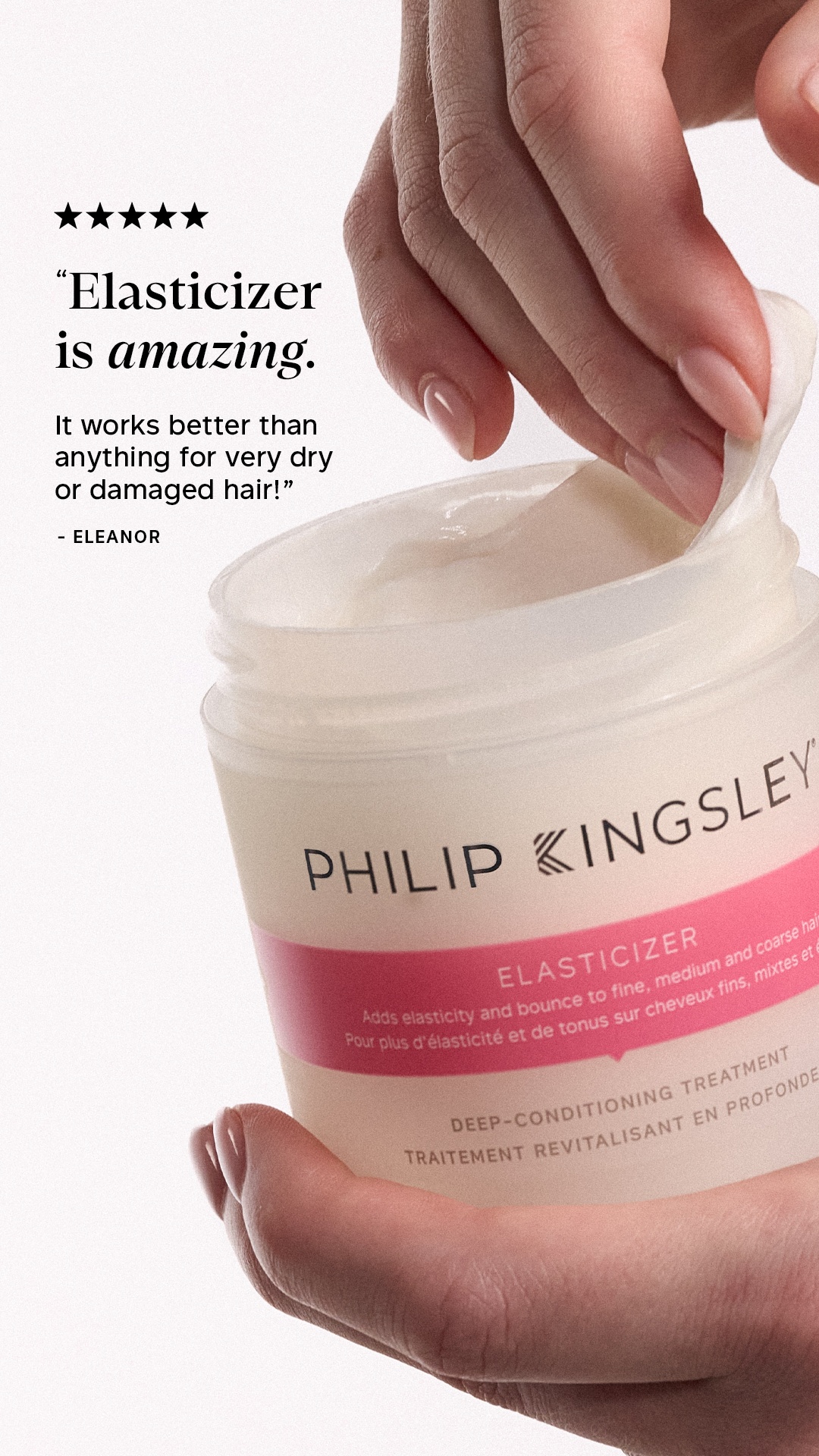Philip Kingsley Facebook ad: Lifesaver For Dry, Damaged Hair