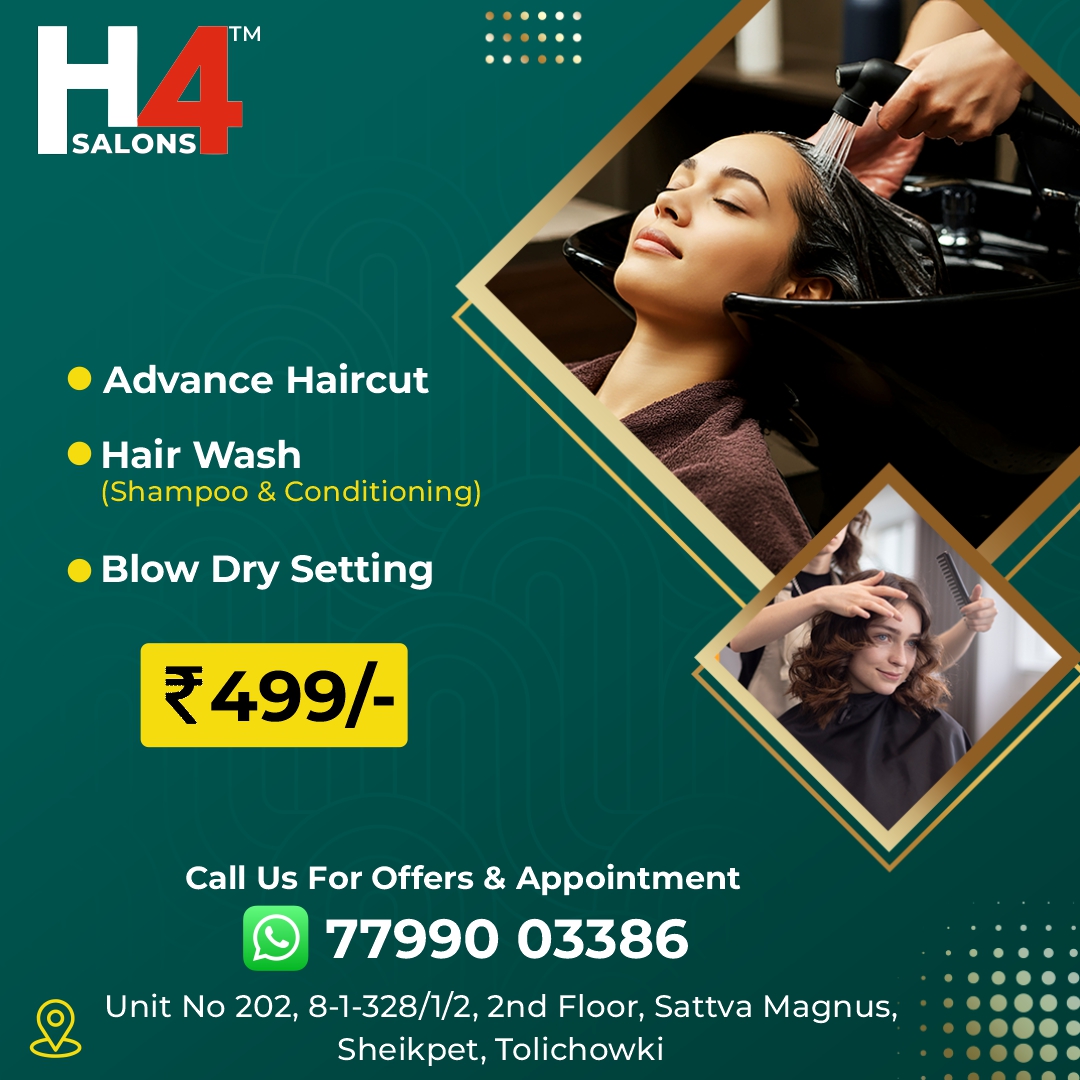 H4Salon Shaikpet Facebook ad: Visit H4 Salon for professional beauty services for…