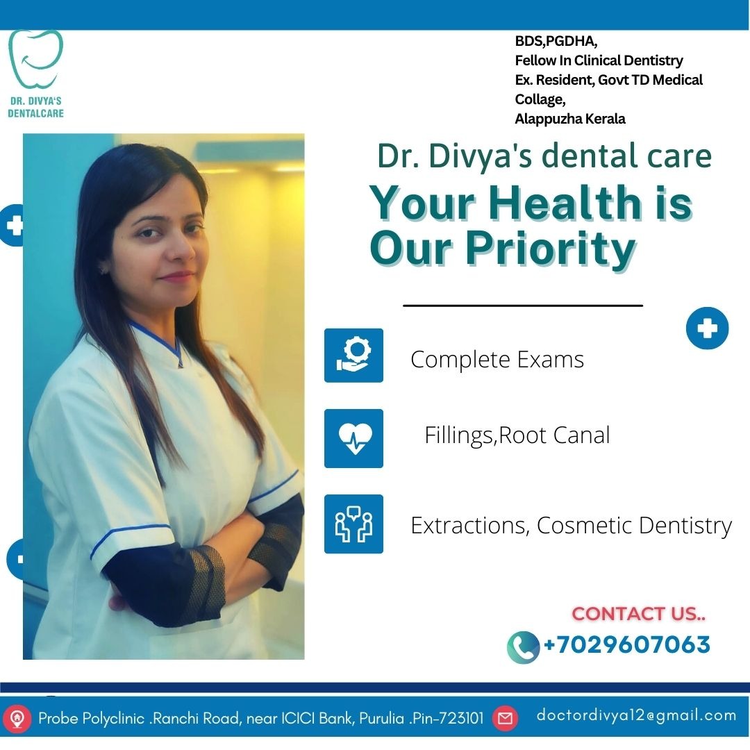 Dr.Divya's Dental Care Purulia Facebook ad: Consult for Dental Problems