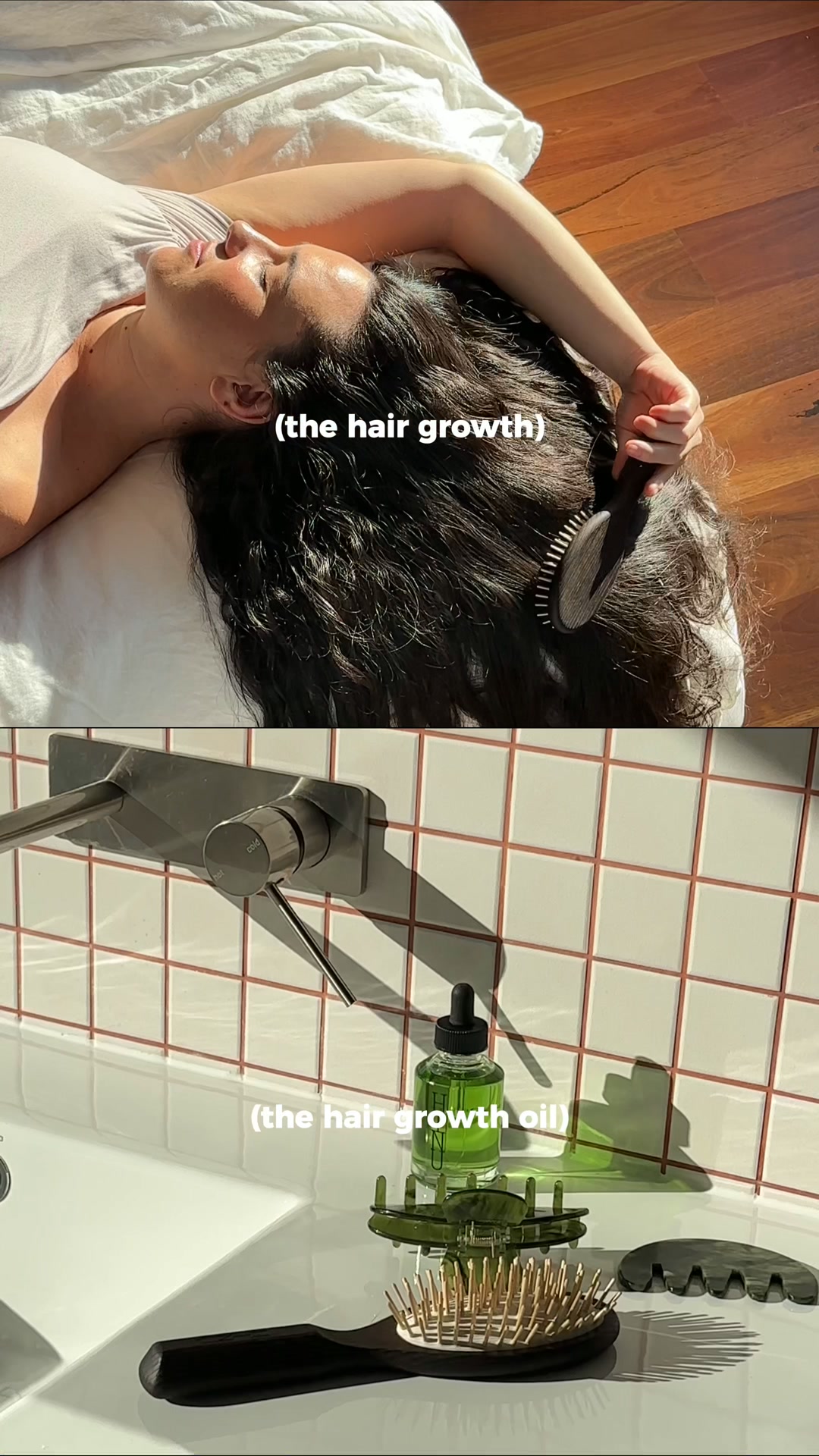 HINU Facebook ad: Healthier hair starts at the scalp